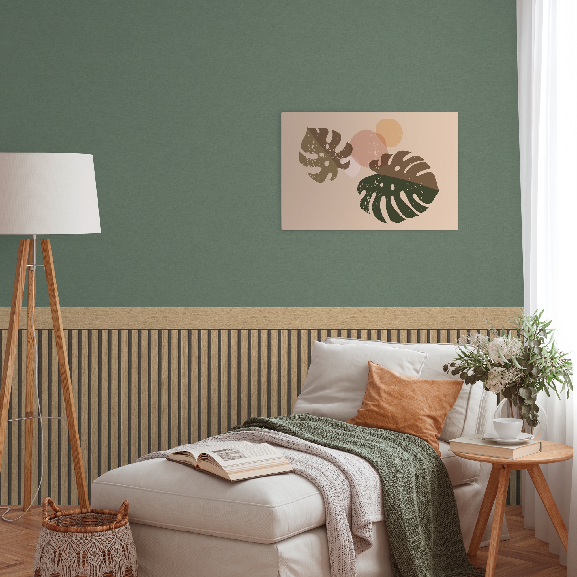 living walls Vliestapete »Wallpanel Tapete Wandpaneele Mustertapete Holzpaneele Natur«, matt