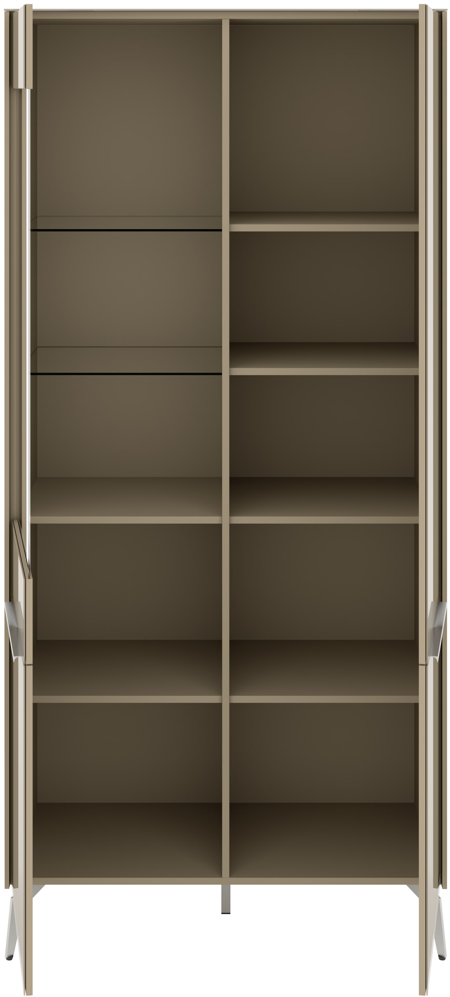 set one by Musterring Standvitrine »Reno« 1 Stk. tlg. Mit Winkelfuß in diversen Farben, 200 cm Höhe & Farbauswahl