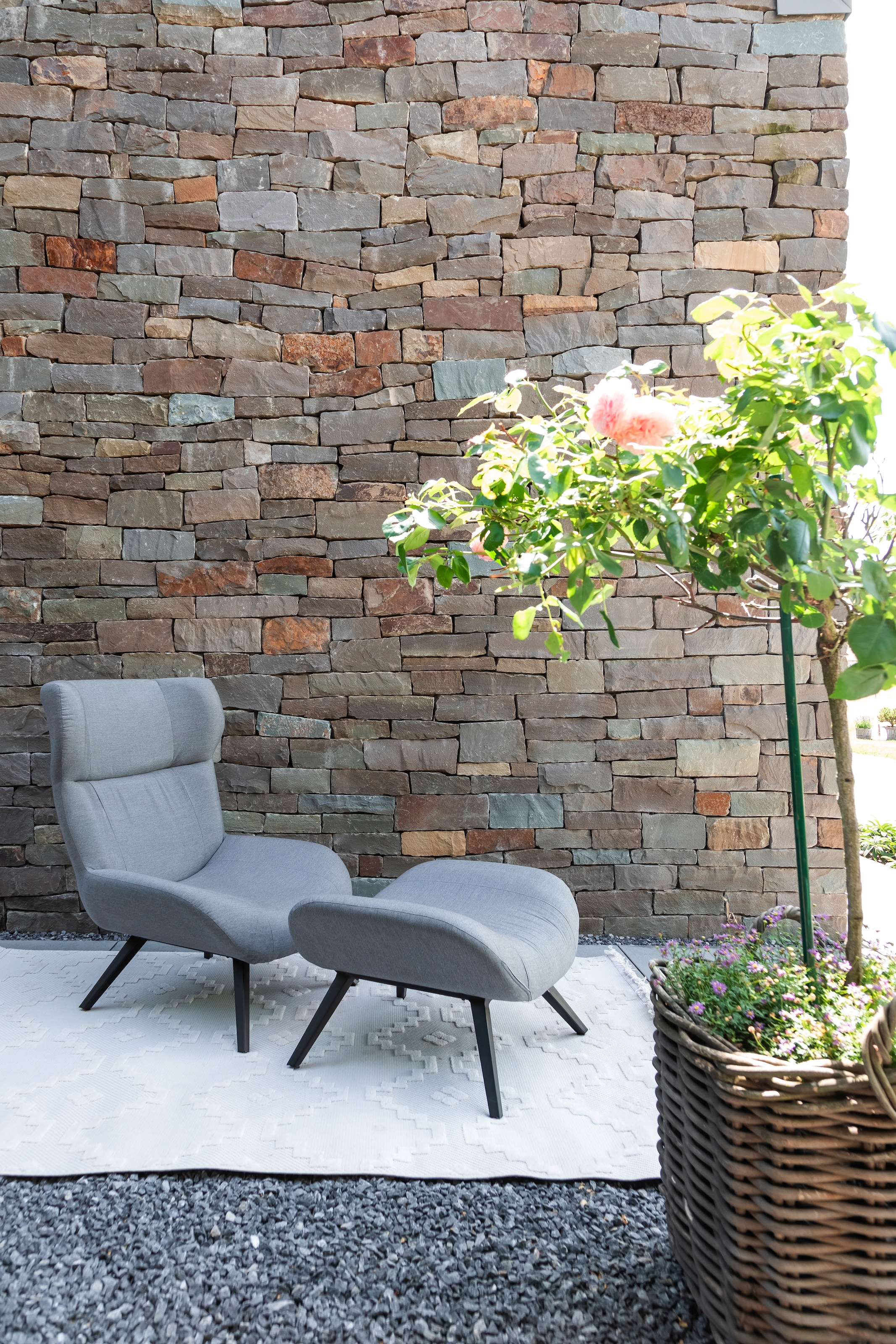 SCHÖNER WOHNEN-Kollektion Teppich »Summer 6352« rechteckig 6 mm Höhe In- und Outdoor geeignet, Hoch Tief Struktur, Robuster Teppich