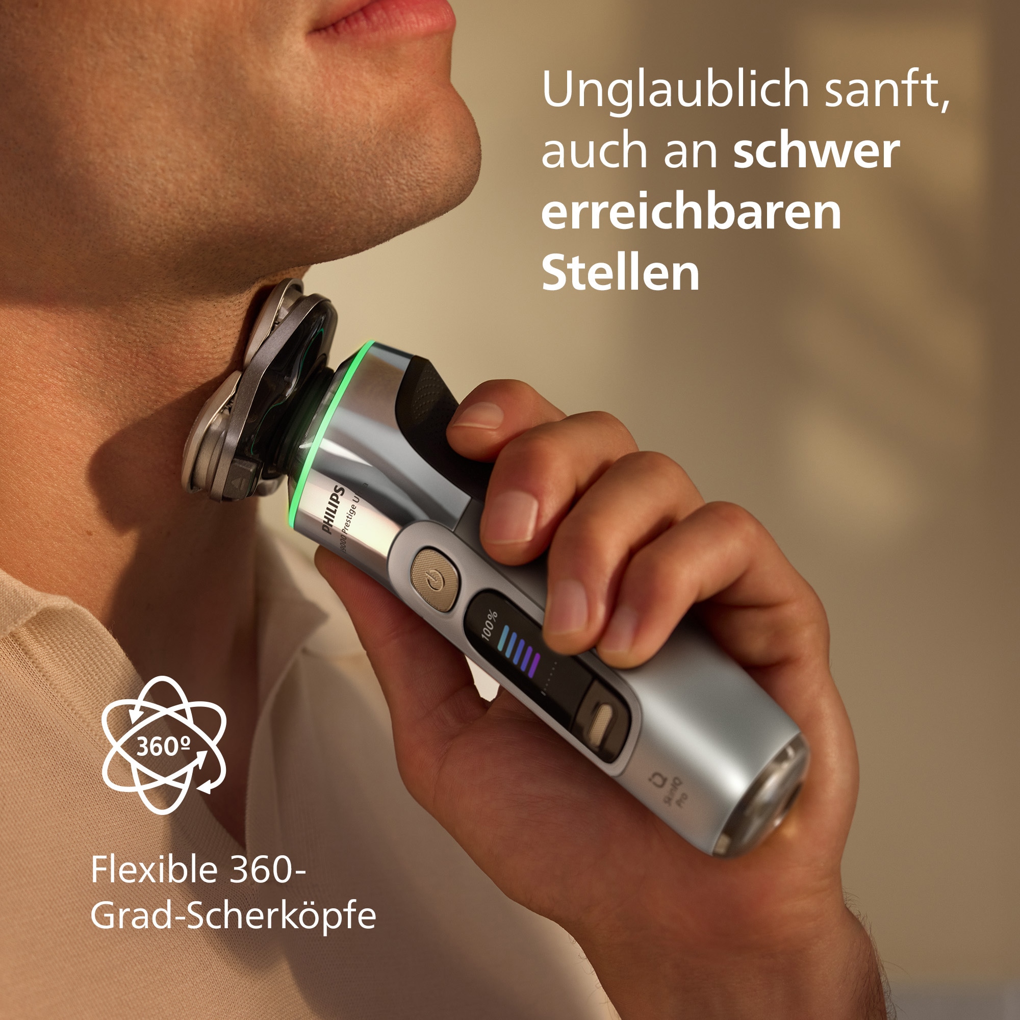 Philips Elektrorasierer »Series i9000 Prestige Ultra XP9404/46«, 1 St. Aufsätze, mit SkinIQ Technologie, inkl. UV-Ladecase, 1 Kartusche