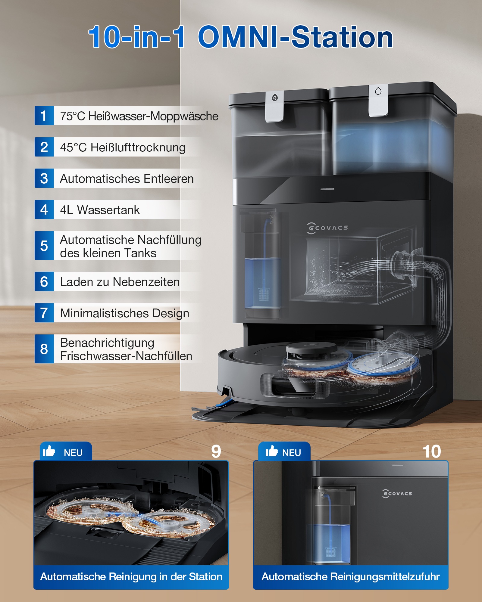 ECOVACS Nass-Trocken-Saugroboter »DEEBOT T30C Gen2«