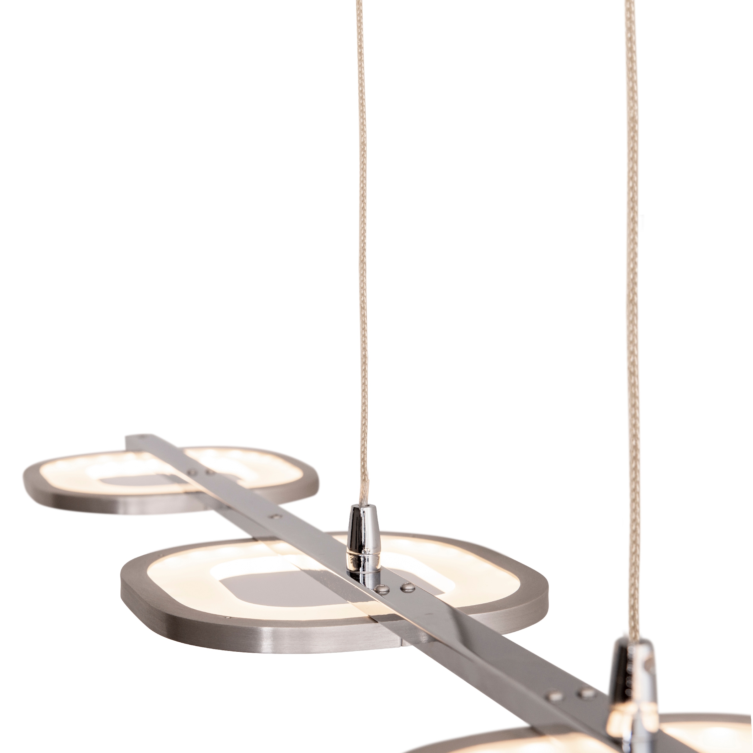 näve LED Pendelleuchte »Beam«, 4 flammig, Leuchtmittel LED-Modul | LED fest integriert, 4 Brennstellen, Höhe 150cm, Länge 100cm, warmweißes Licht
