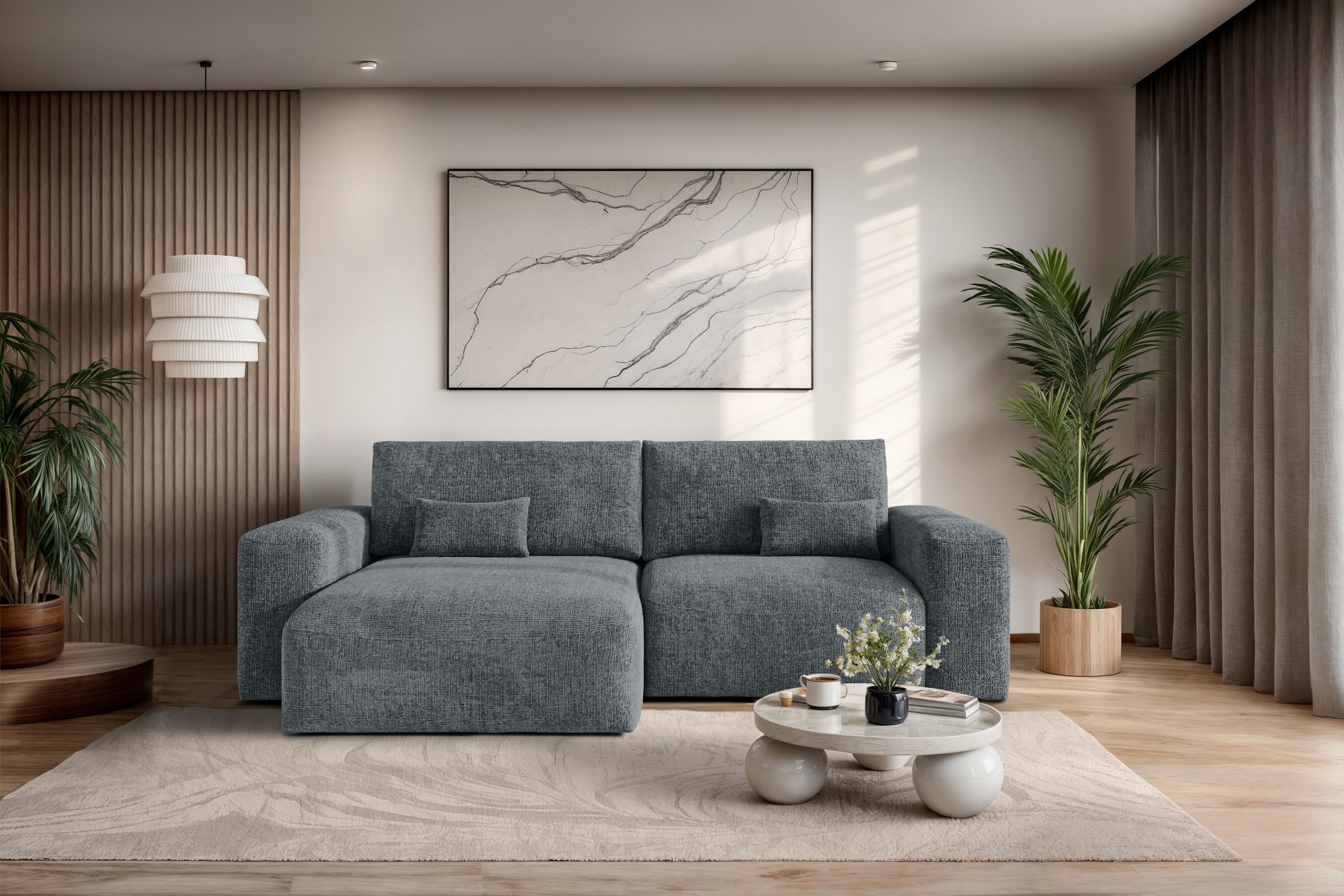 OTTO home Ecksofa »MATTS Schlafsofa mit Bettkasten, Maße B/T/H: 265/159/89 günstig online kaufen