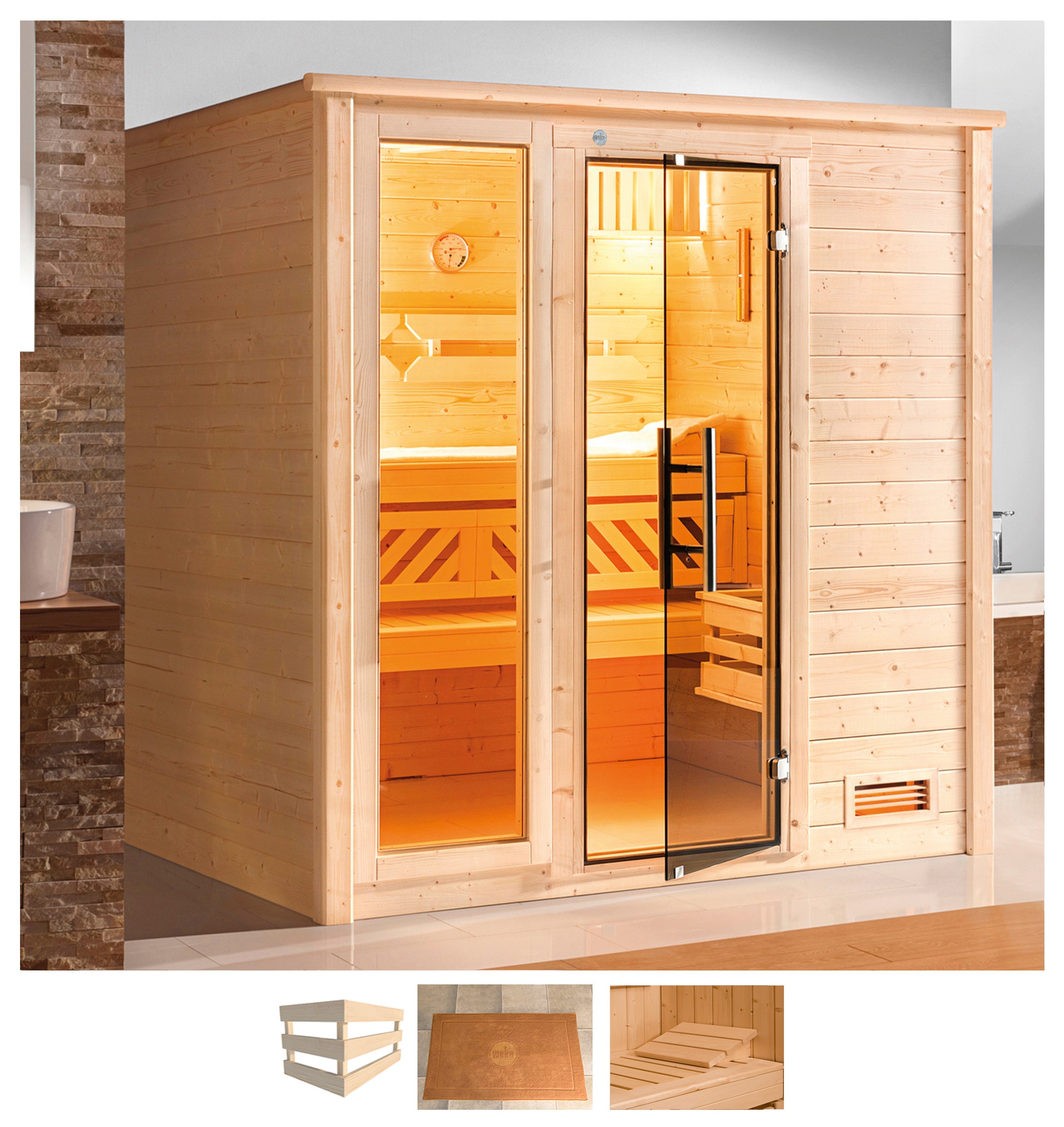 weka Sauna »Bergen« ohne Ofen