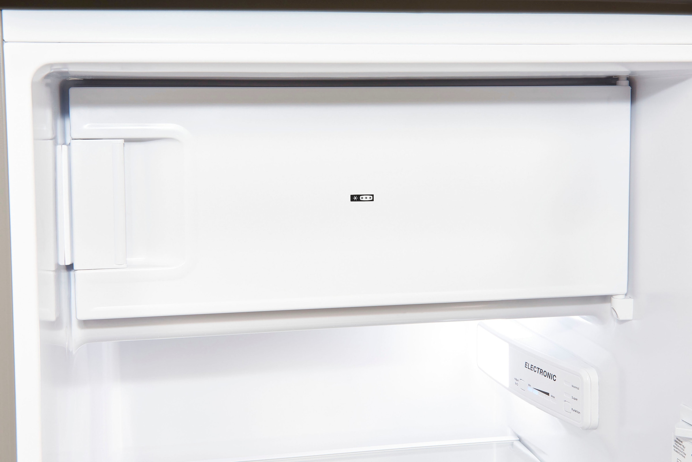 exquisit Kühlschrank »KS185-4-HE-040E inoxlook«, 190 L Volumen, Schnellgefrieren, 4 Sterne