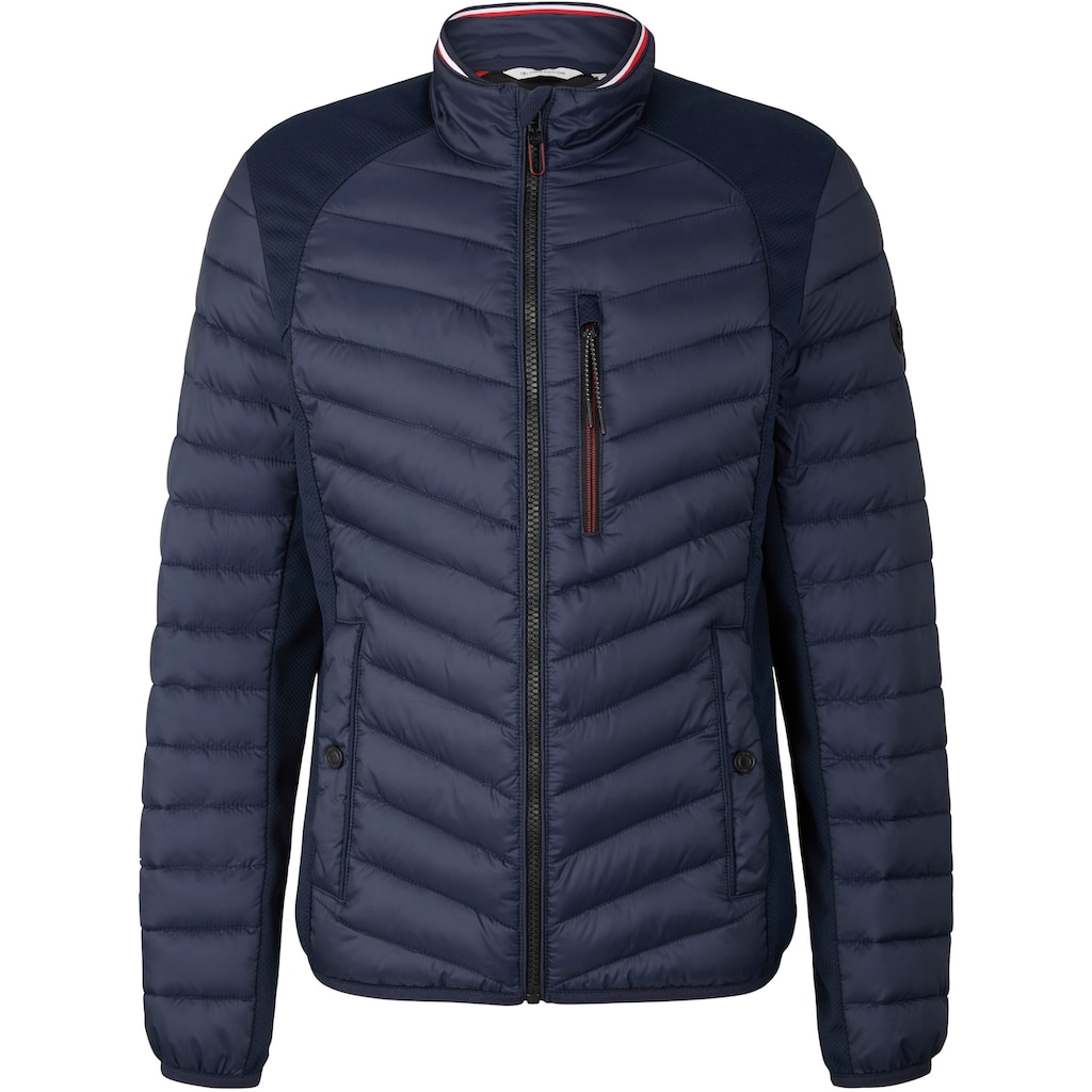 TOM TAILOR Steppjacke, hybrid - mit Softshell-Einsätzen seitlichen und an der Schulter