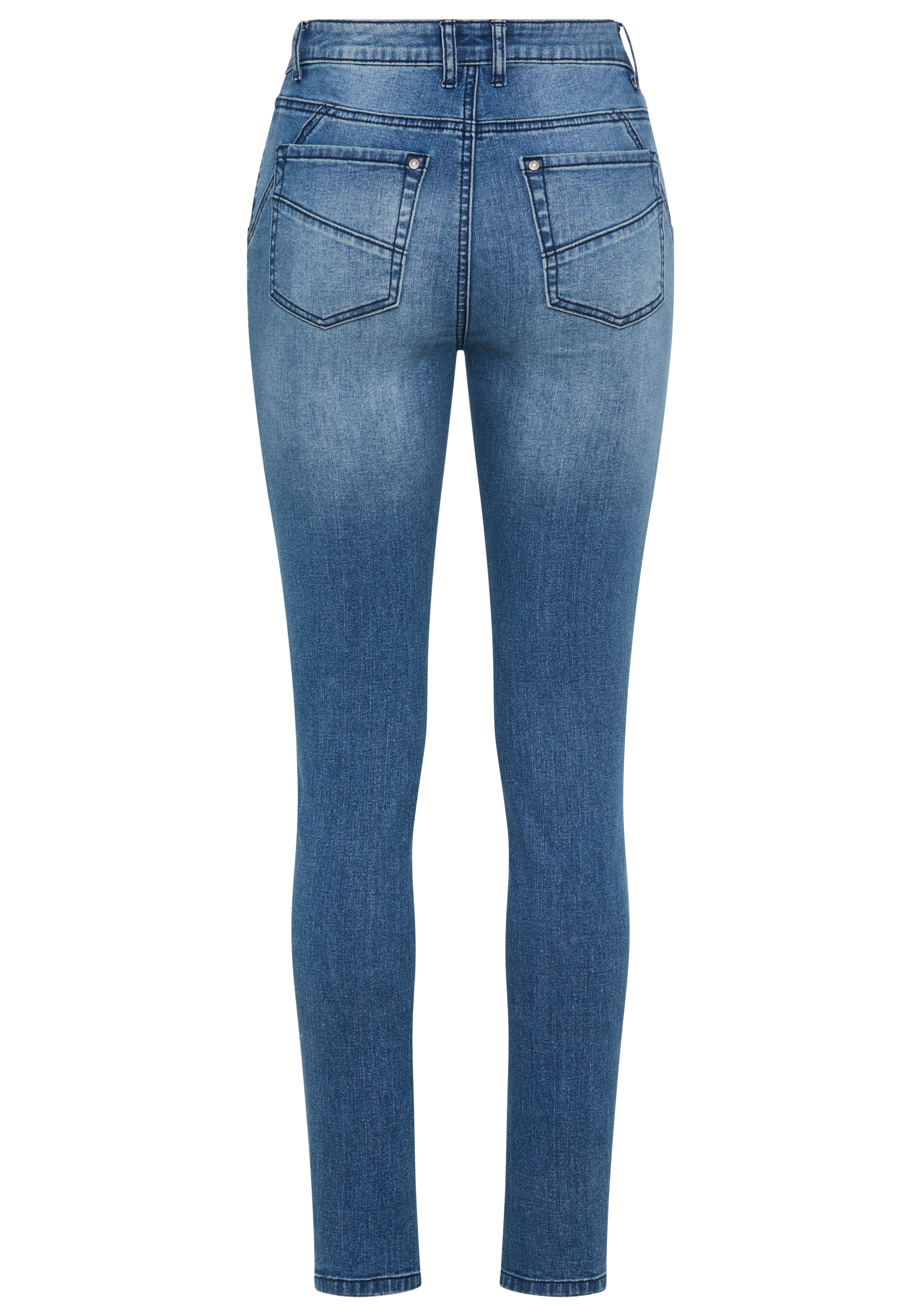 Bruno Banani Skinny-fit-Jeans, mit schrägen Nähten - NEUE KOLLEKTION