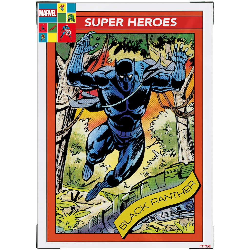 MARVEL Leinwandbild »Super Heroes Black Panther«, (1 St.)
