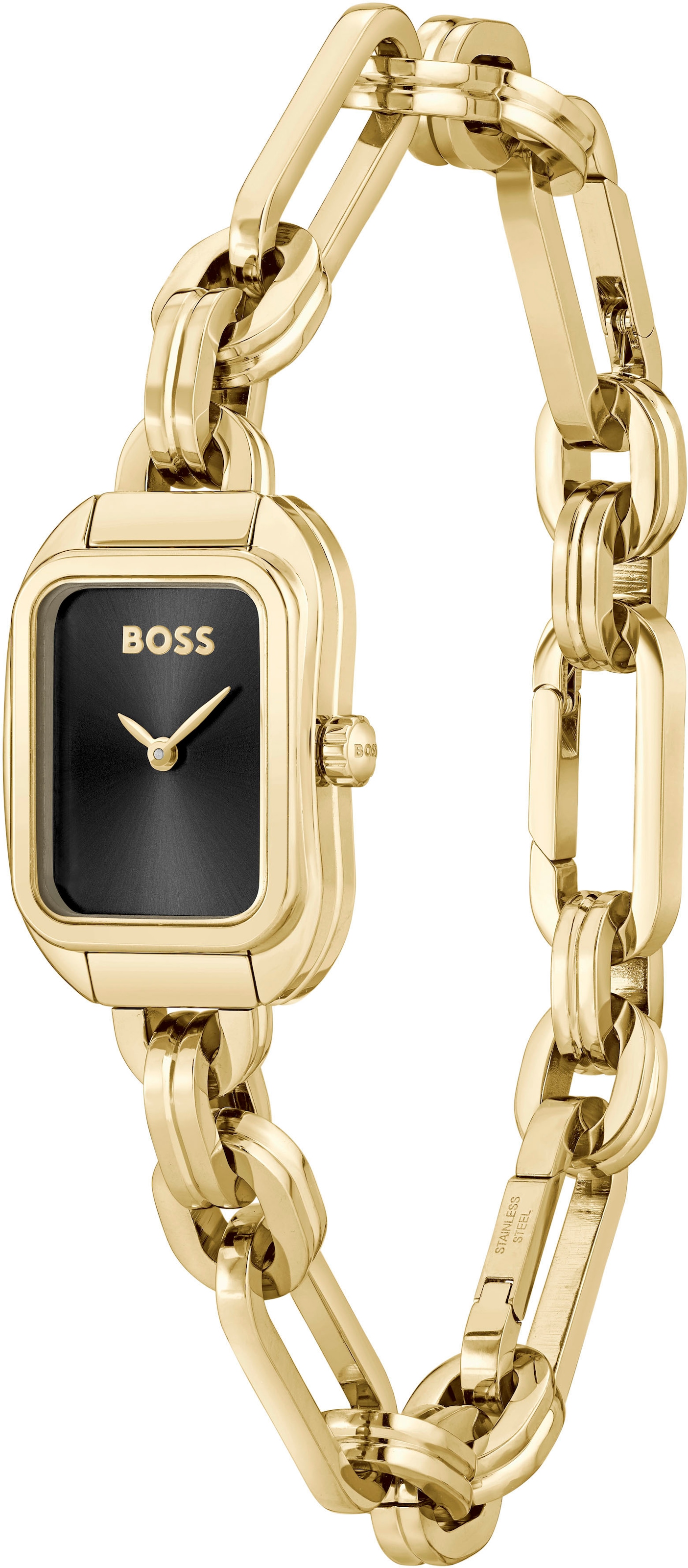 BOSS Quarzuhr »HAILEY«, Damenuhr, Armbanduhr, analog, Edelstahlarmband