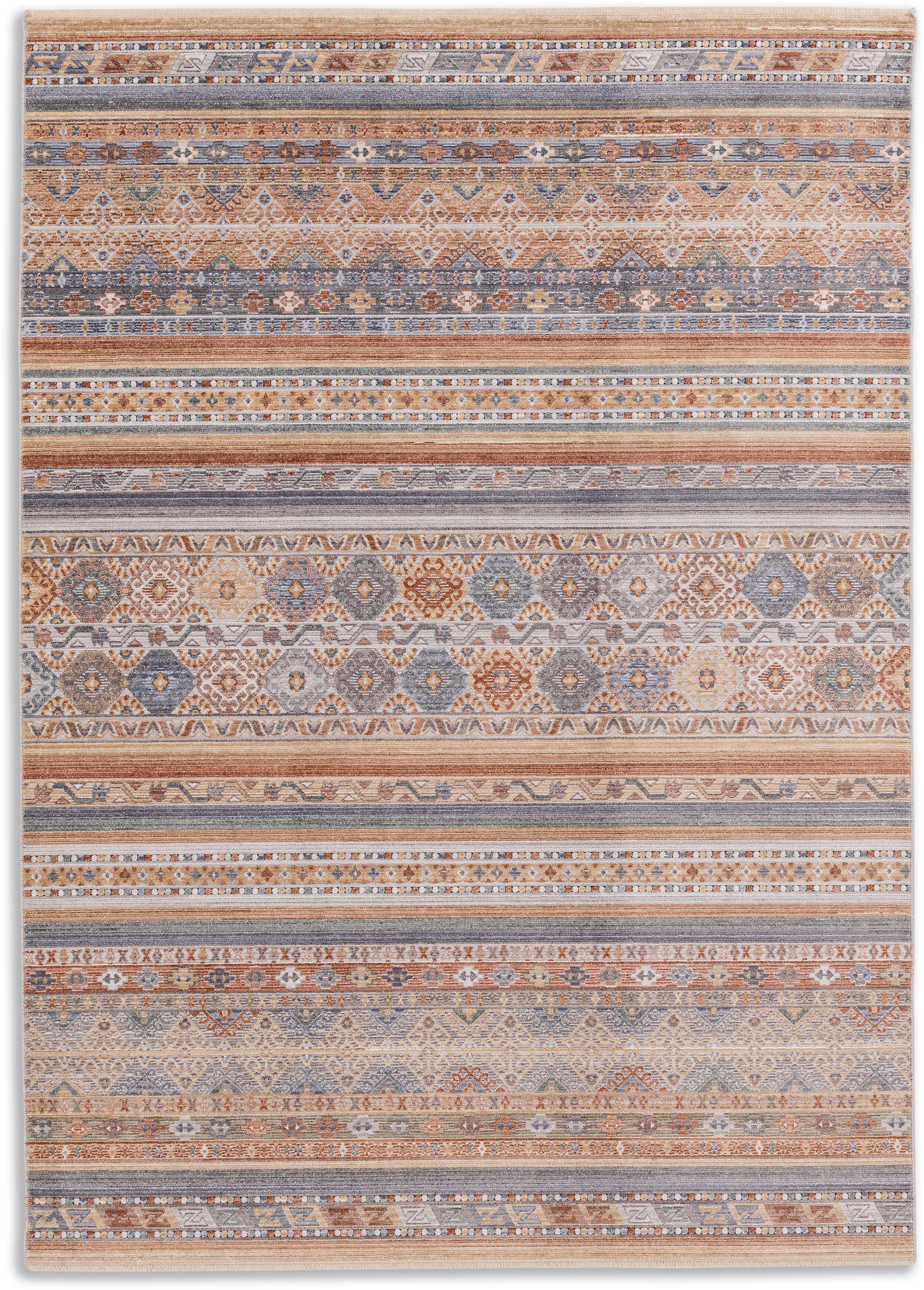 ASTRA Teppich »Calea 233«, Raten auf Fransen, rechteckig, mit bestellen Kurzflor Wohnzimmer