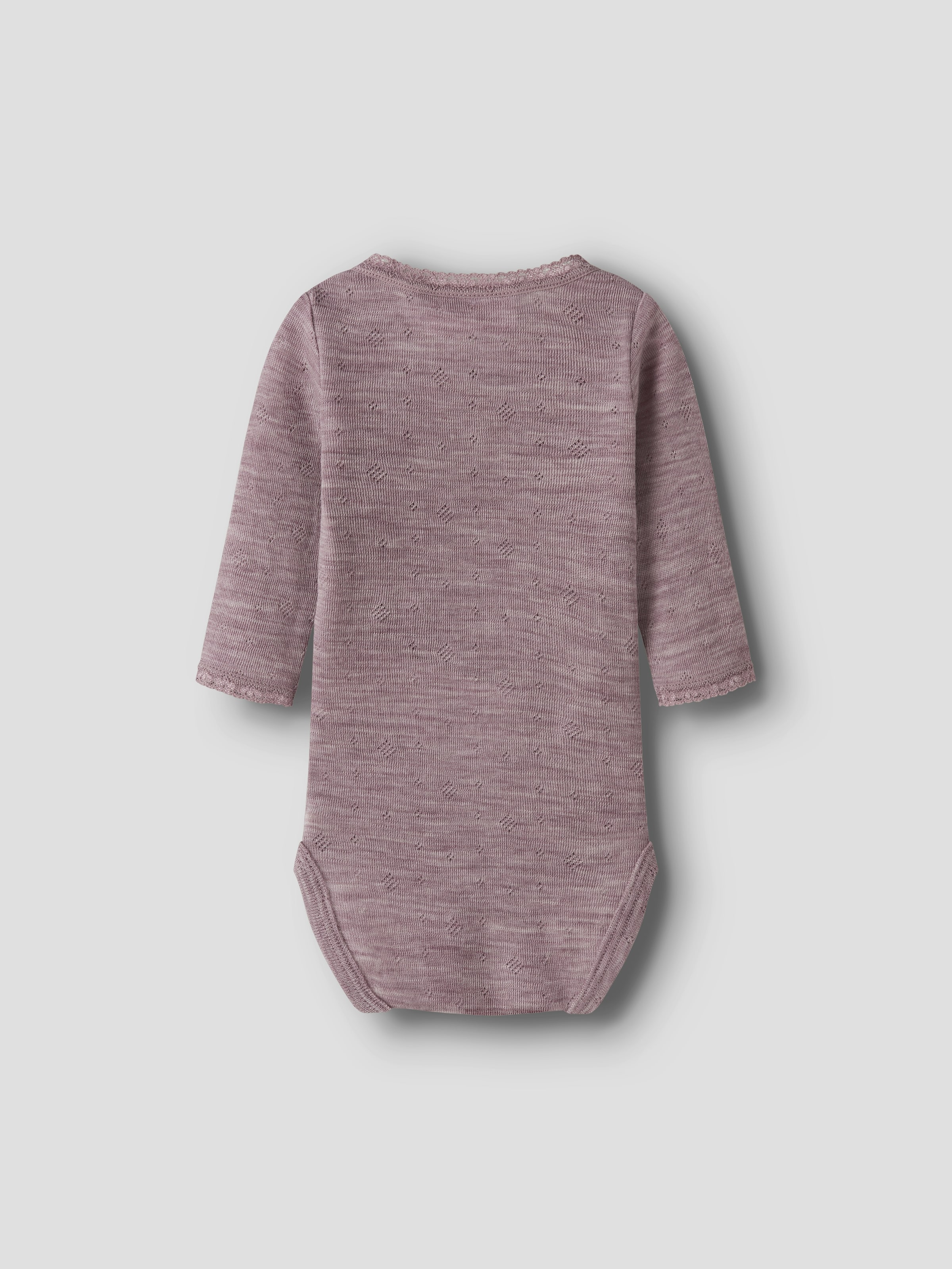 Name It Langarmbody »NBFWANG WOOL NEEDLE LS BODY SOLID NOOS« aus reiner Merinowolle