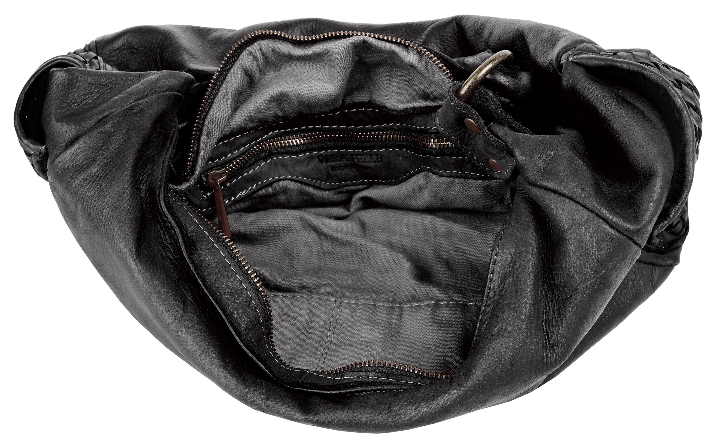 Samantha Look Henkeltasche, echt Leder, Made in Italy