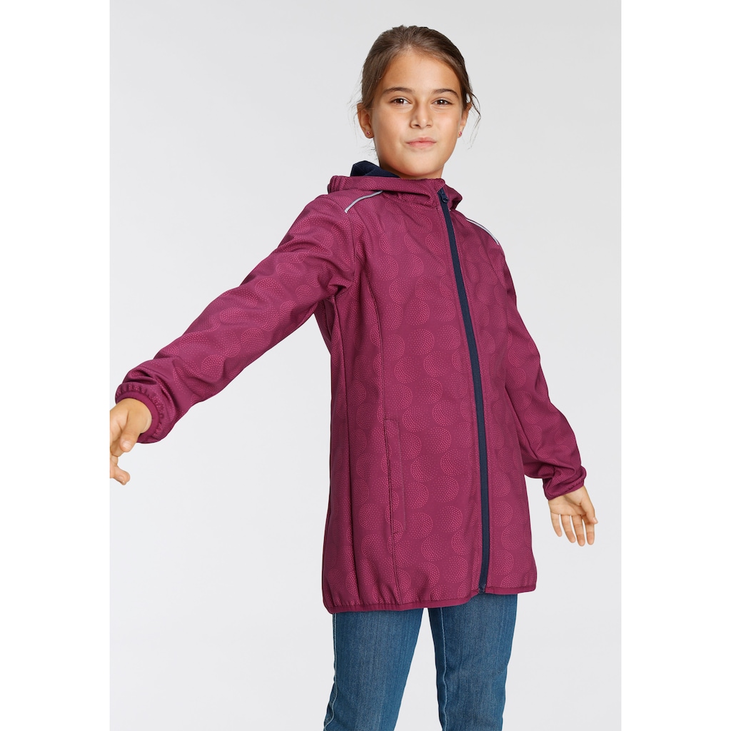 Scout Softshelljacke »SHIMMER«, mit Kapuze, mit reflektierenden Details