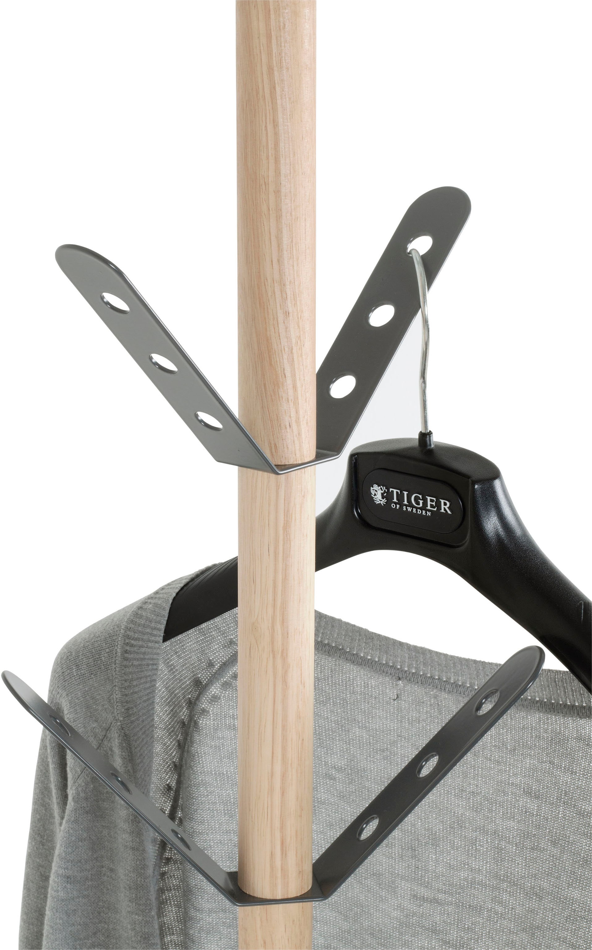 HAKU Garderobenständer »Kleiderständer, Standgarderobe,« Garderobenständer rund aus Metall - Ø/H 37/179 cm