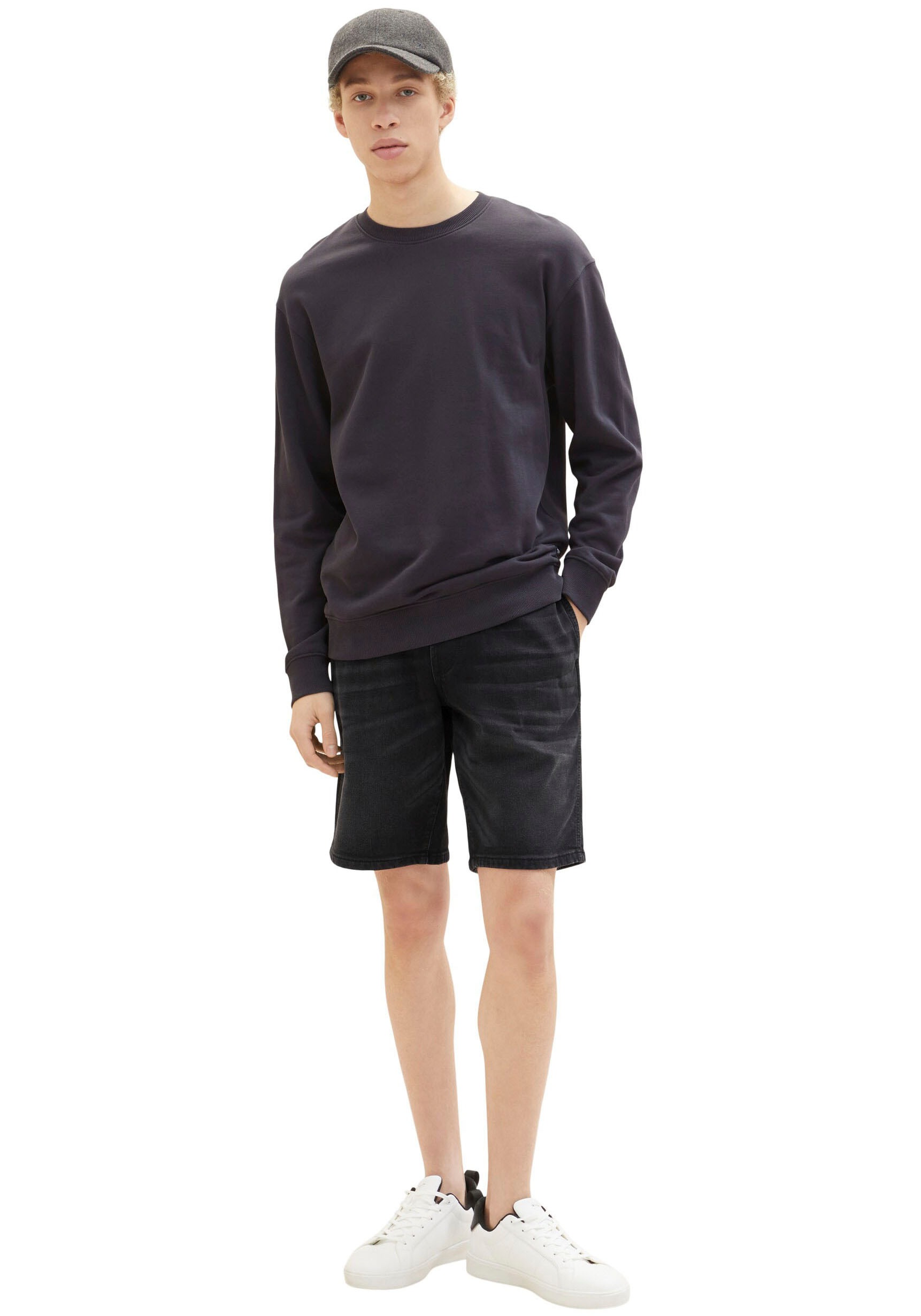 14. Bild von TOM TAILOR Denim Jeansshorts, mit elastischem Tunnelzugbund