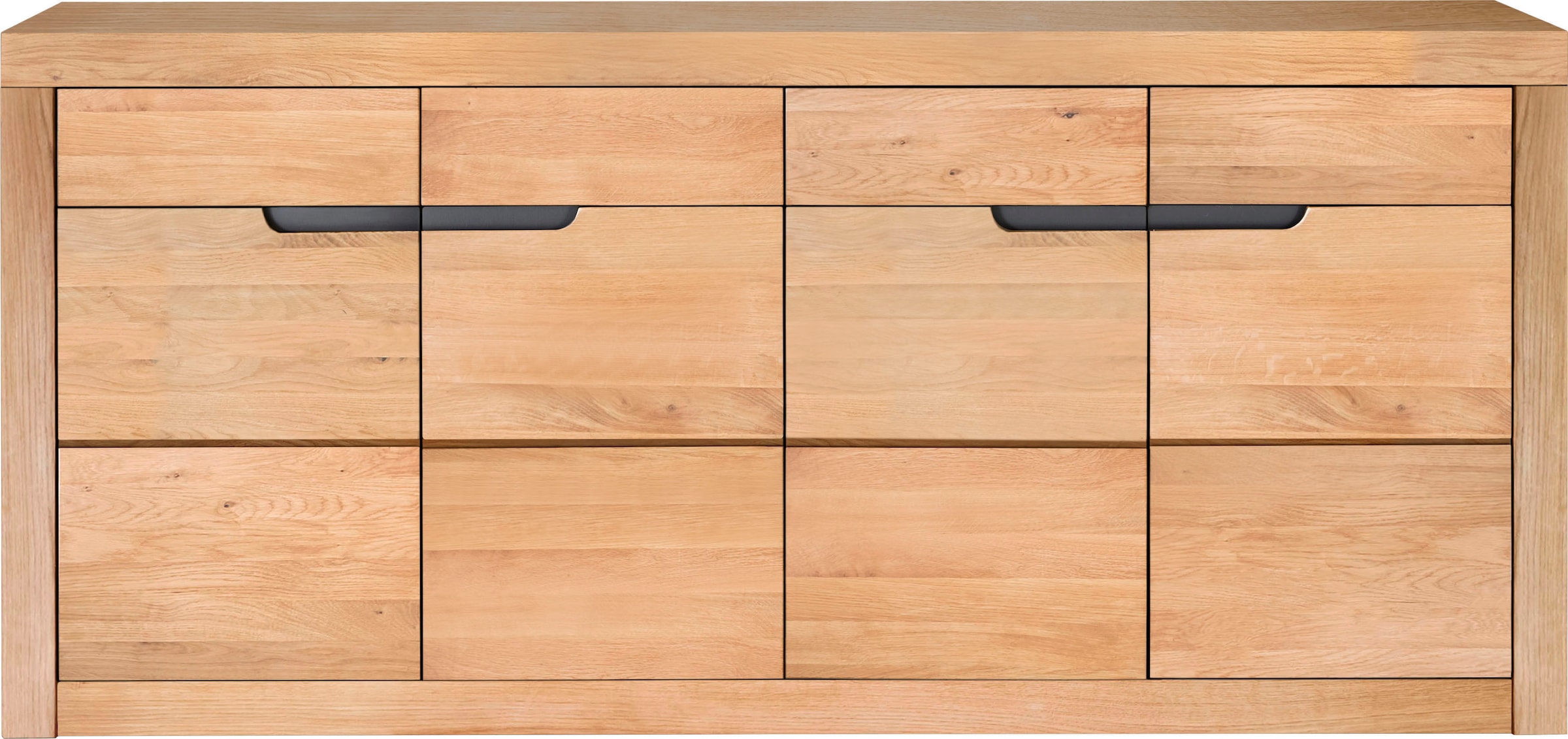 Landhaus Kommode, by Infantil Schrank, kaufen Sideboard Wildeiche »Basel«, massiv 200 cm, Wohnglücklich Rechnung auf Breite