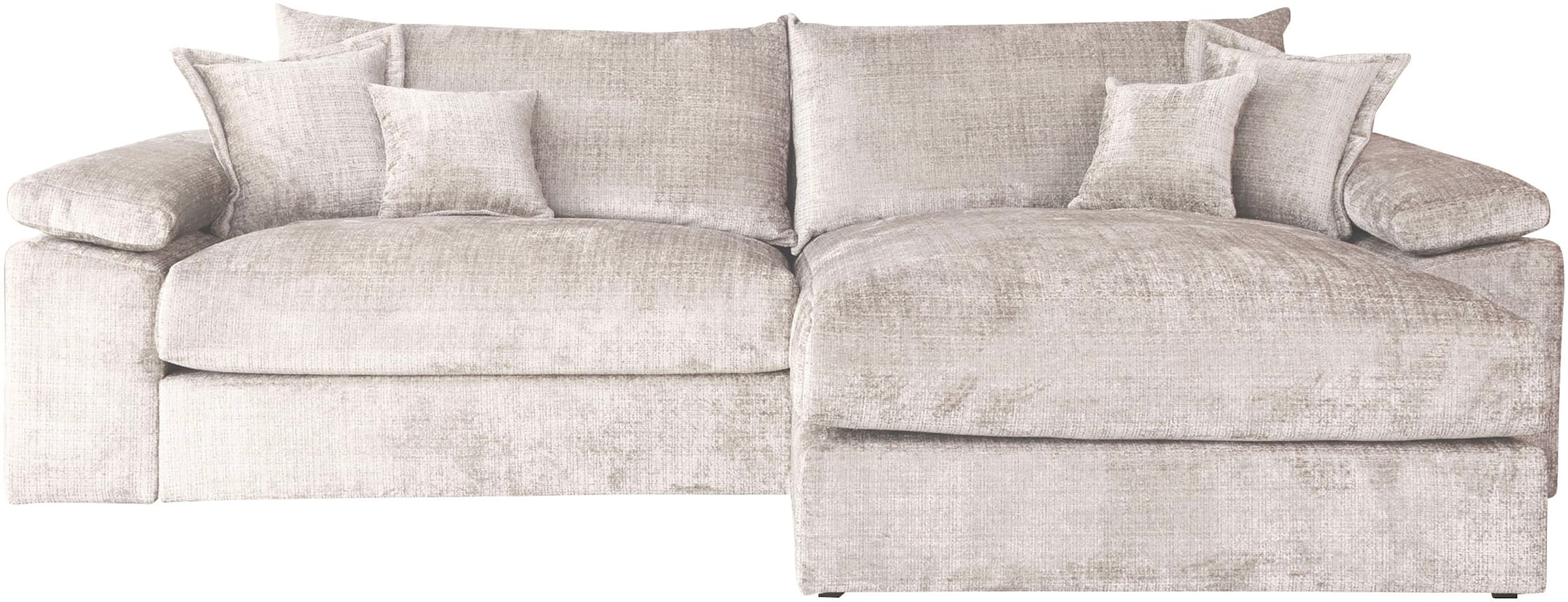 Home affaire Ecksofa »Soft&Cosy XXL L-Form - Breite 303 cm«, Mega-Sofa, Cord oder Chenille-Struktur, Federkern-Polsterung