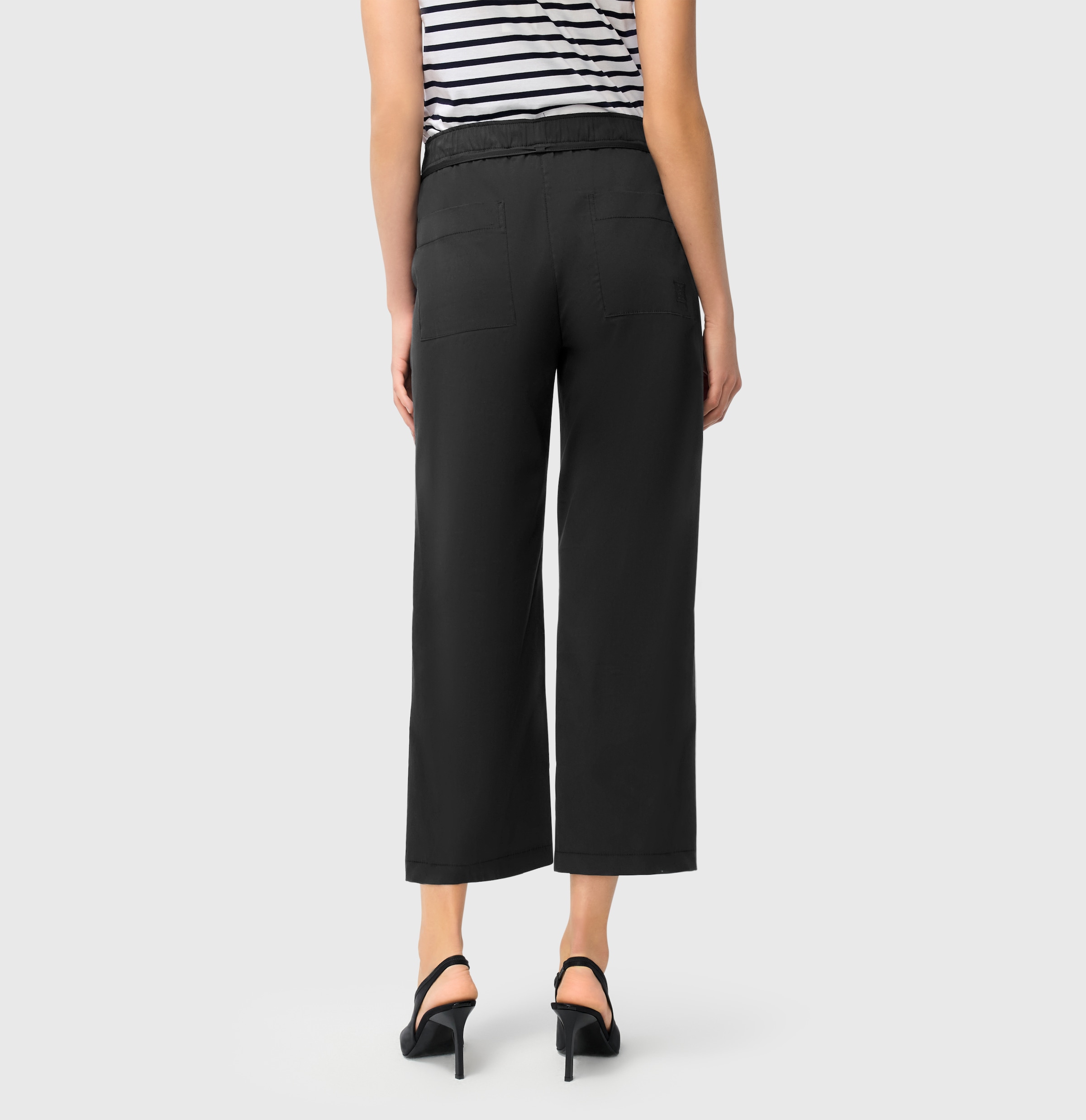 MAC 7/8-Hose »CHIARA BELT cropped«  Wide Fit, mit geradem, weitem Bein