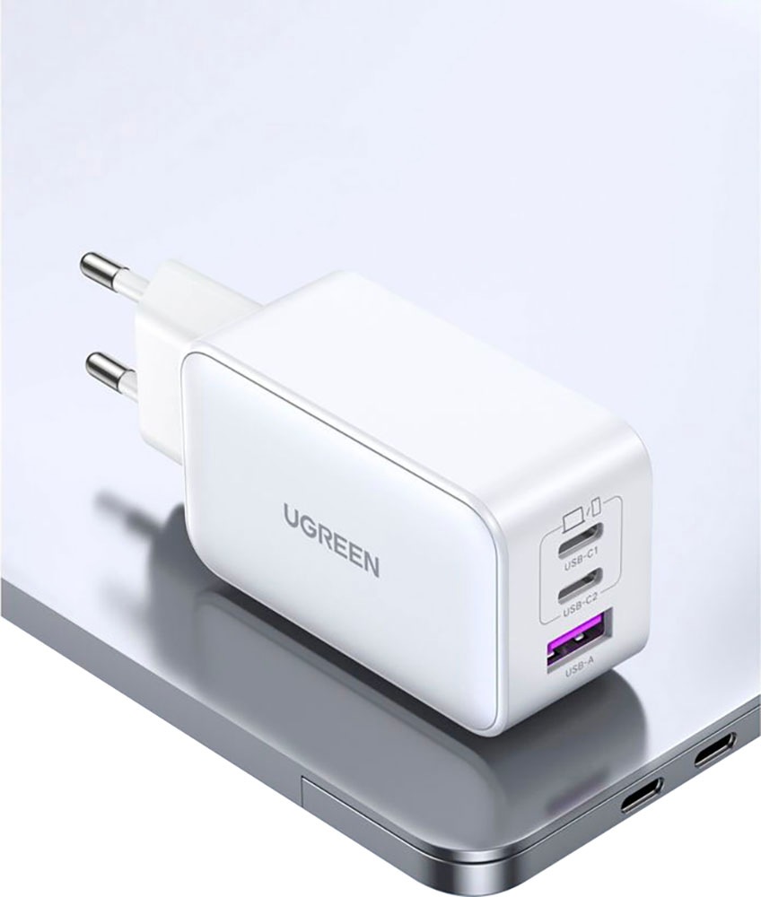 UGREEN USB-Ladegerät »Nexode USB-A+2*USB-C 65W GaN Tech Fast Charger«