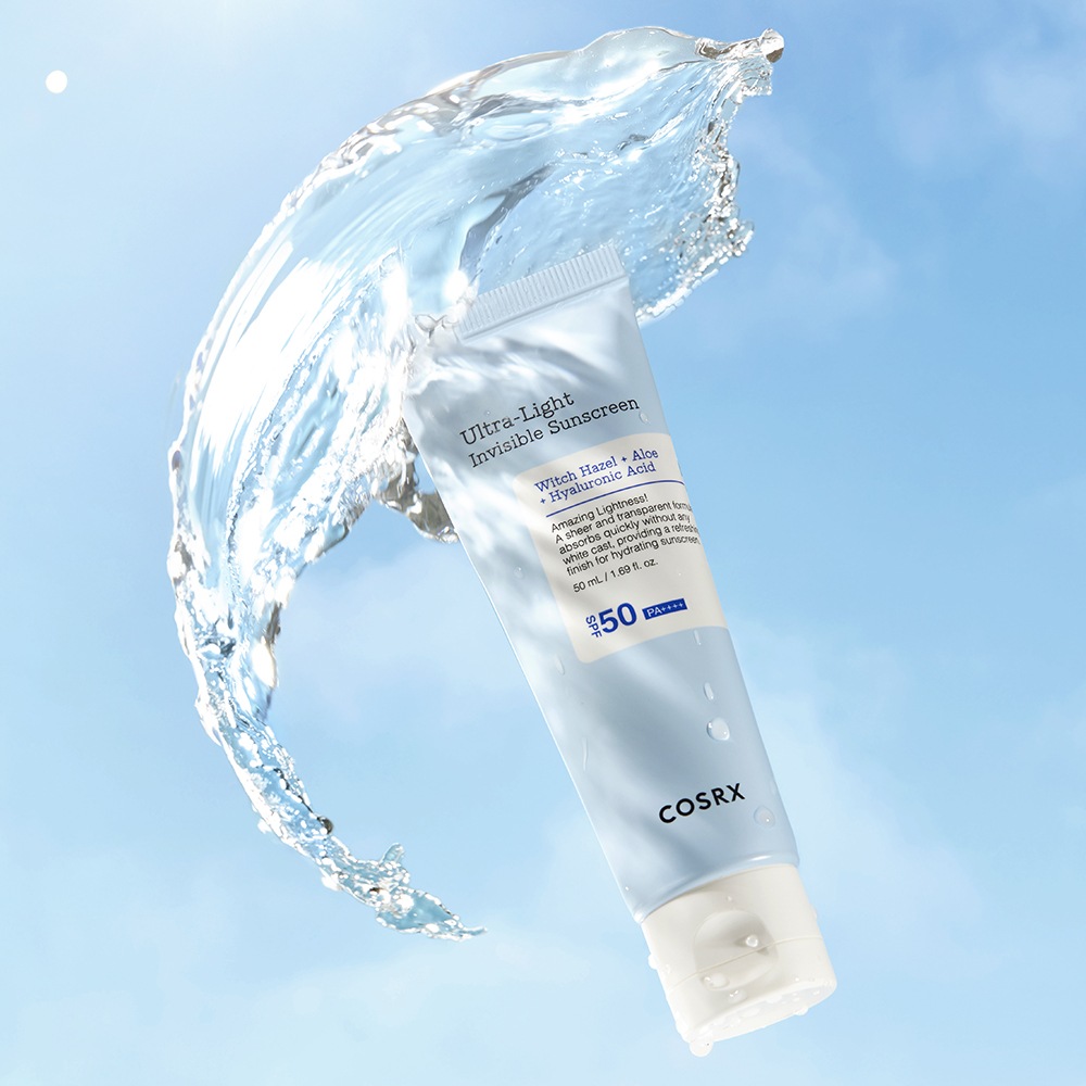 Cosrx Sonnenschutzcreme »Ultra Light Invisible Sunscreen SPF50 PA++++« ultraleichte Textur mit Aloe-Vera- und Zaubernuss-Hydrolat