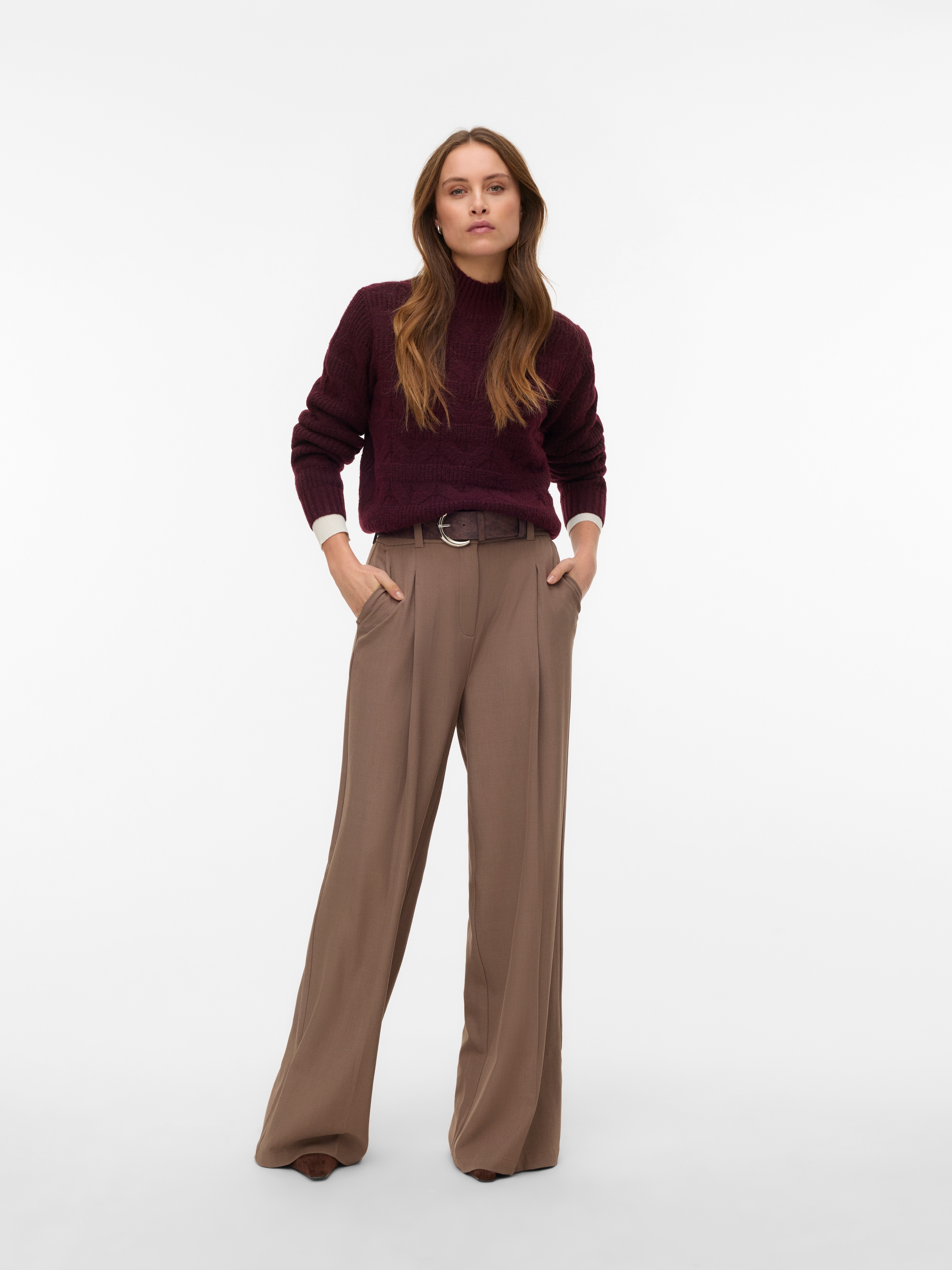 Vero Moda Strickpullover »VMVIRGO LS HIGHNECK PULLOVER BF«