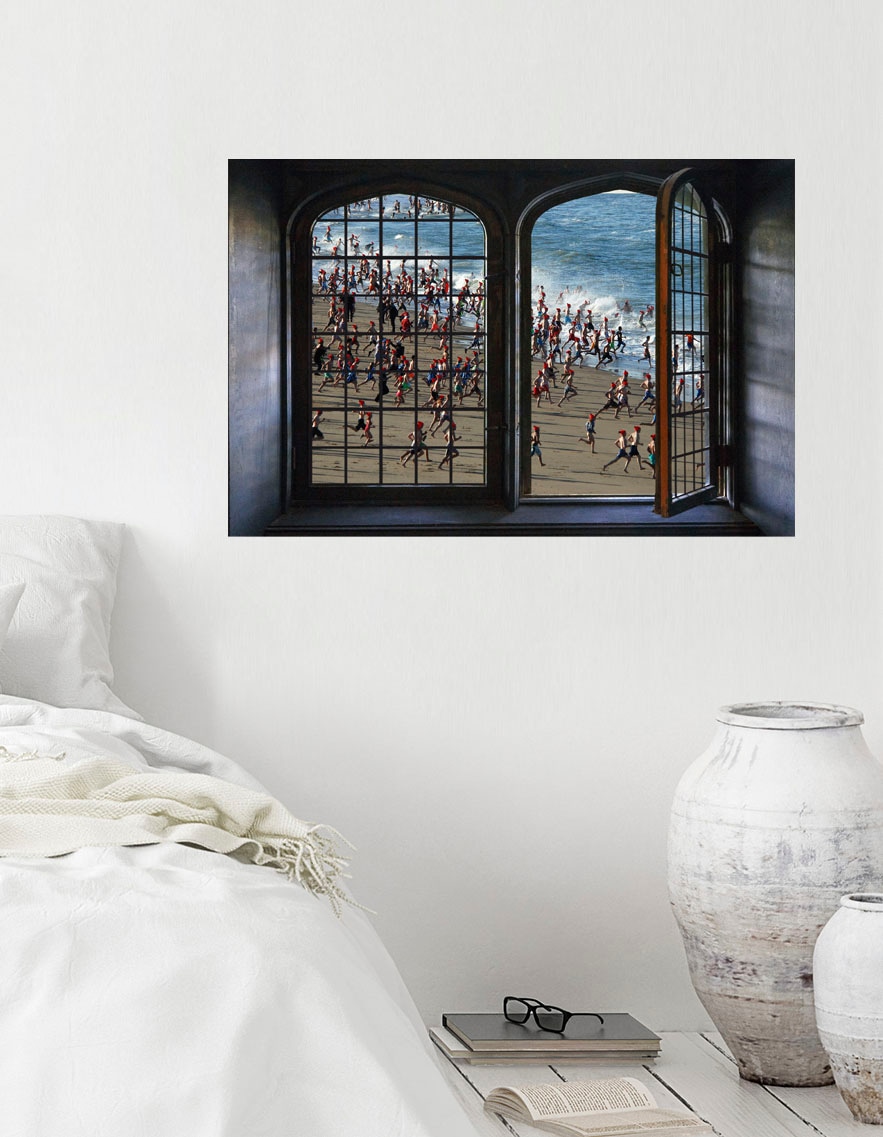 queence Wandsticker »Lets go swim« Wandsticker, Wandbild, selbstklebend, 3D günstig online kaufen