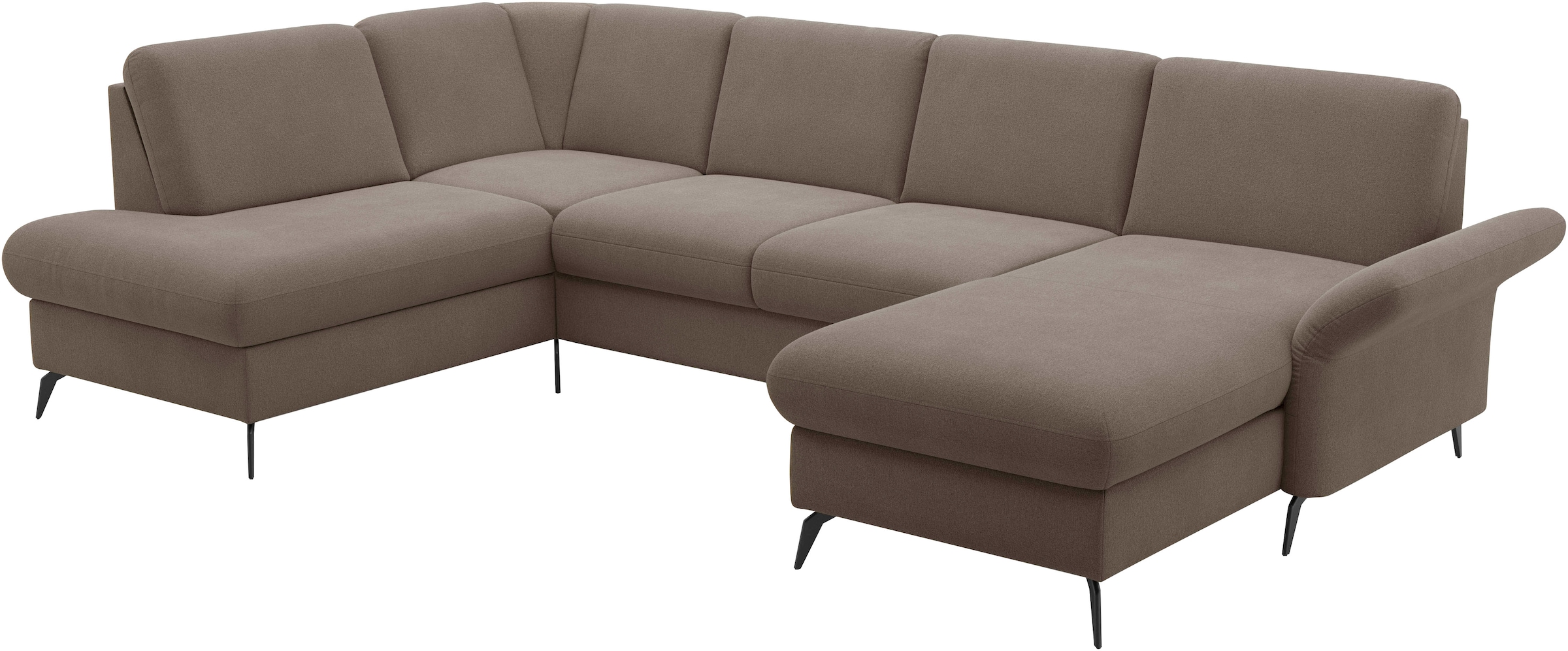 Home affaire Wohnlandschaft »Rochelle«, optional: Armteilverstellung, klappbar, Bettkasen