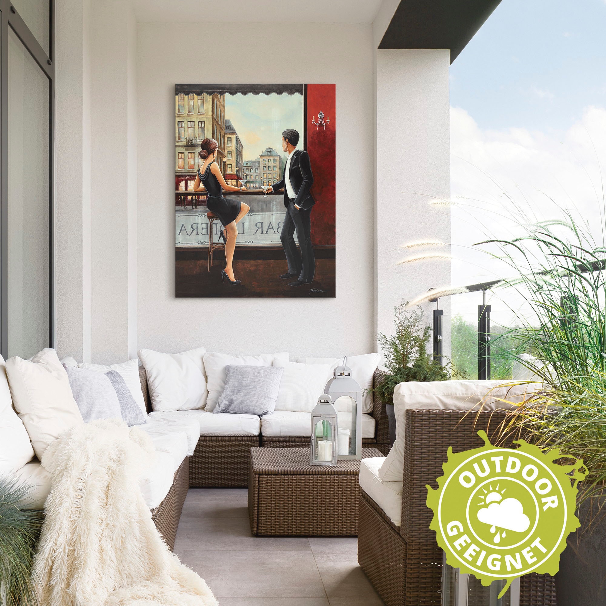 Artland Wandbild »Bar«, Bar & Lounges, (1 St.), als Alubild, Outdoorbild, Leinwandbild, Poster, Wandaufkleber