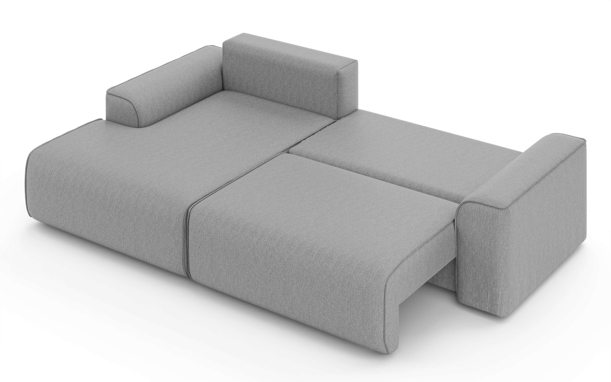 Home affaire Ecksofa »Santenay mit Bettfunktion und Bettkasten, Maße: B/T/H 266/164/90 cm«, L-Form mit Wellenfederung, Schlaffläche: 140x213 cm, auch in Cord