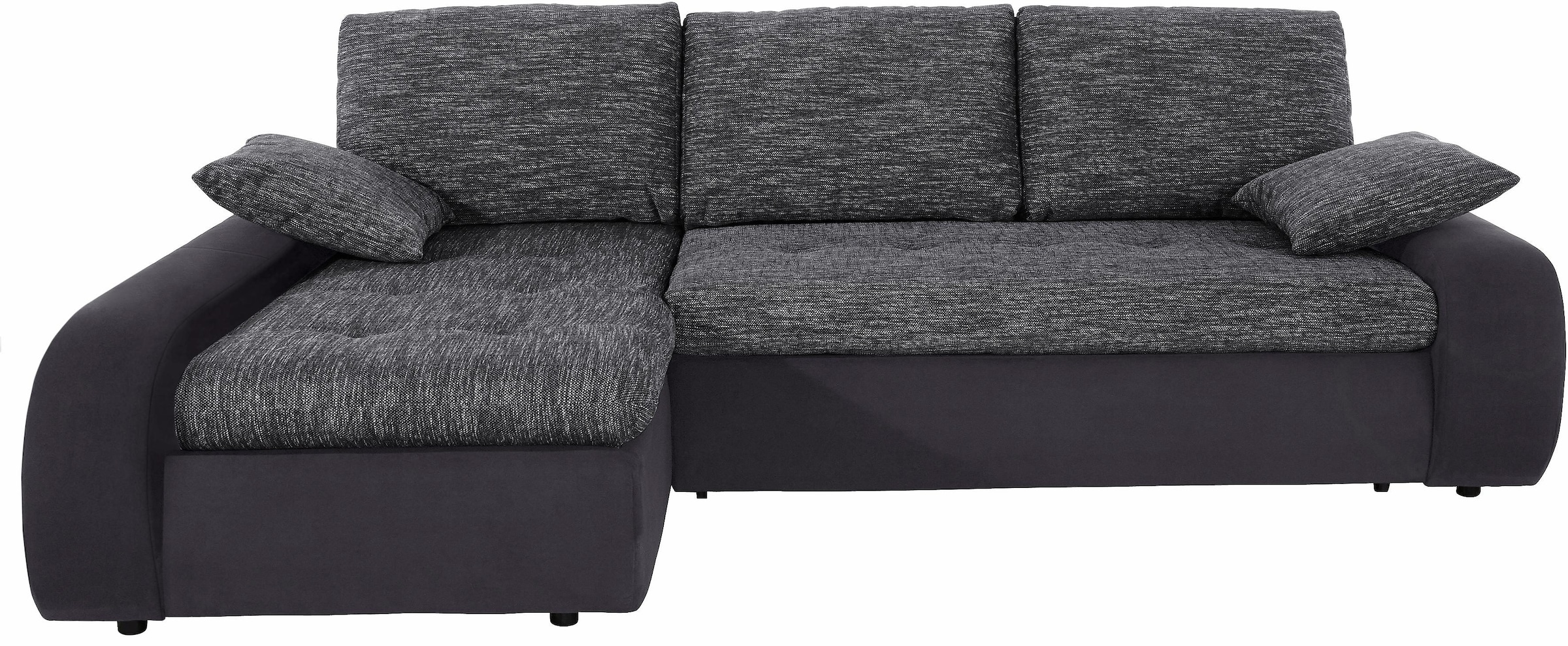 TRENDMANUFAKTUR Ecksofa »Indie, modern und bequem, Materialmix, L-Form«, wa günstig online kaufen
