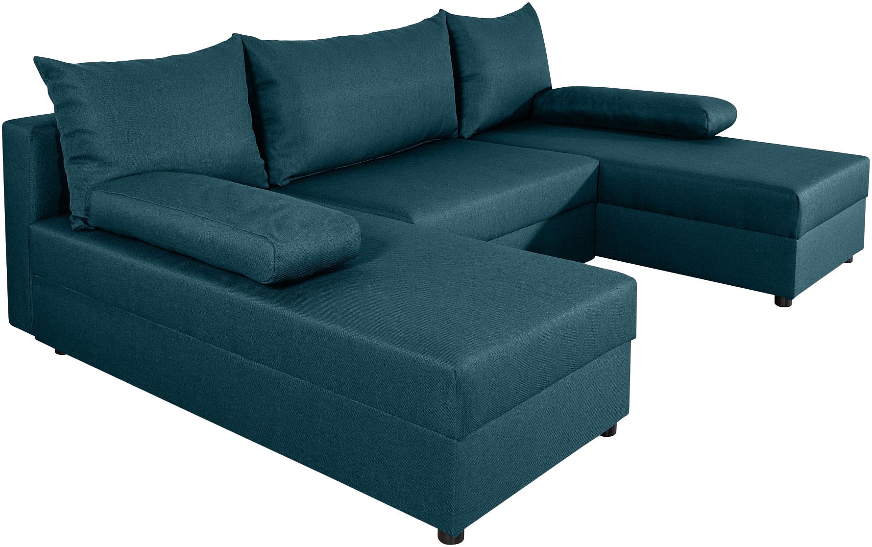 COLLECTION AB Wohnlandschaft »Pico U-Form«, Breite 220, ohne Armlehne mit Schlaffunktion, Bettkasten