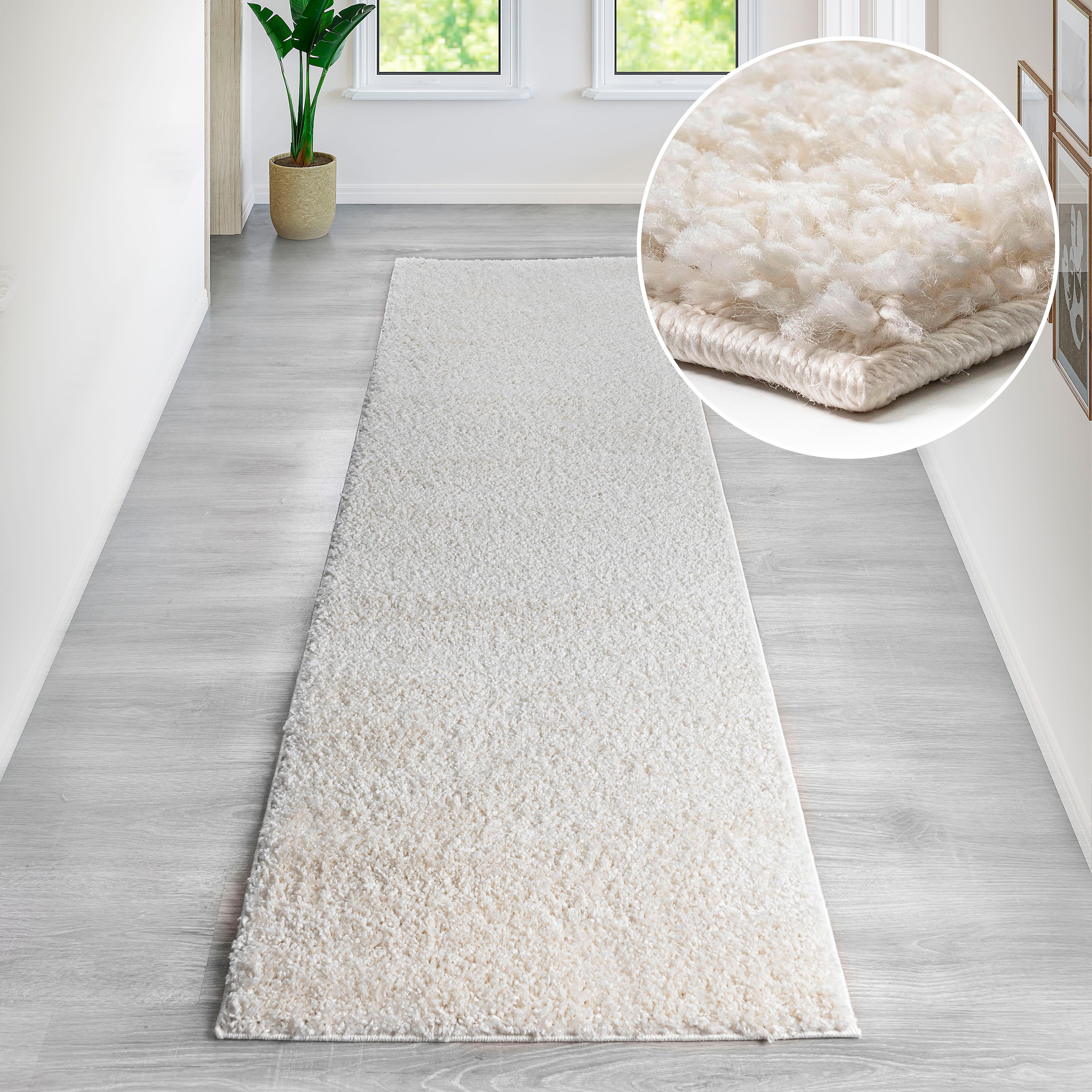 Bruno Banani Läufer Shaggy Soft, rechteckig, günstig online kaufen
