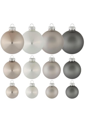 Weihnachtsbaumkugel »Chrome, Weihnachtsdeko, Christbaumschmuck«, (Set, 40 St.)