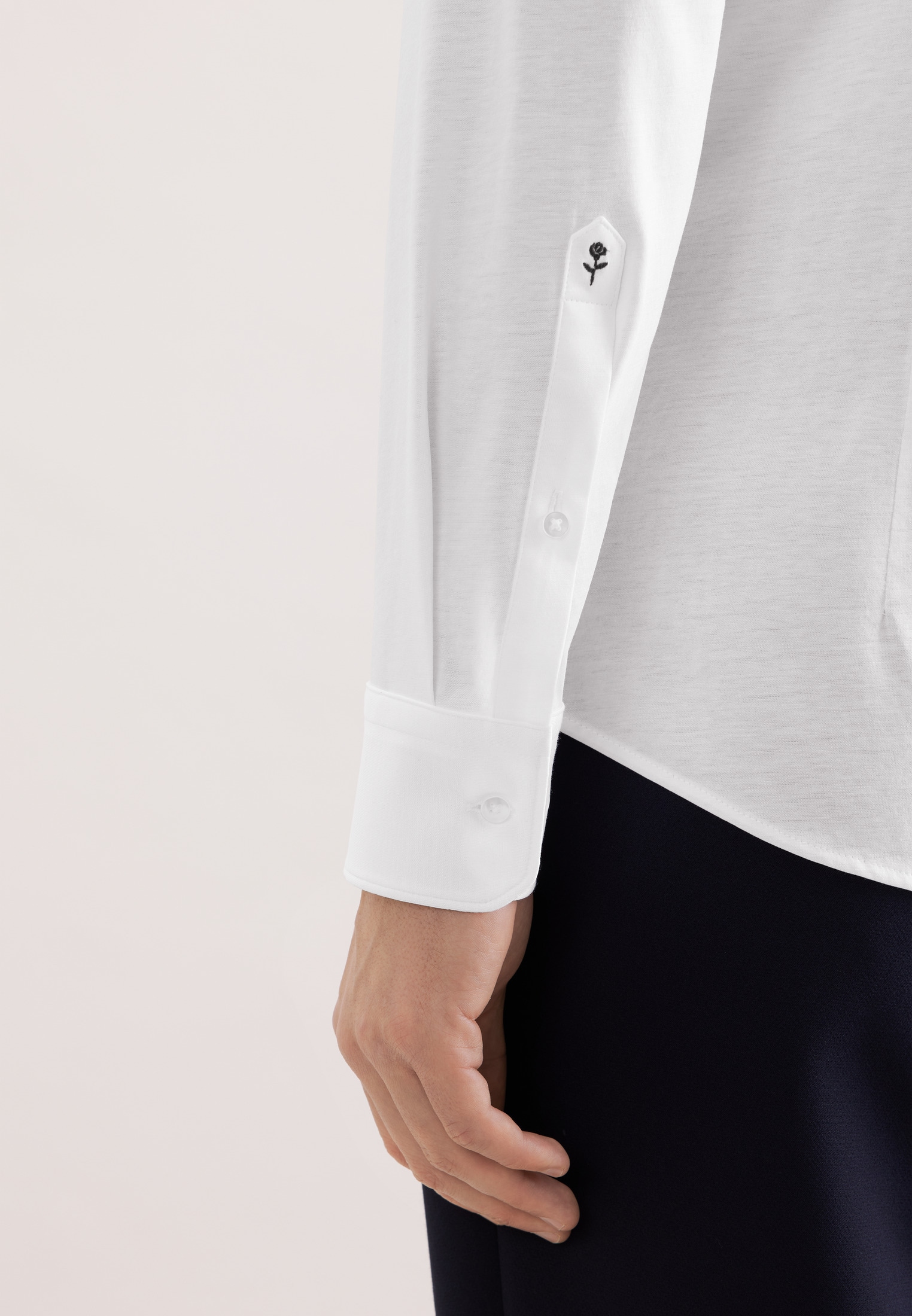 seidensticker Businesshemd »Schwarze Rose« Shaped 1/1 Kentkragen Uni