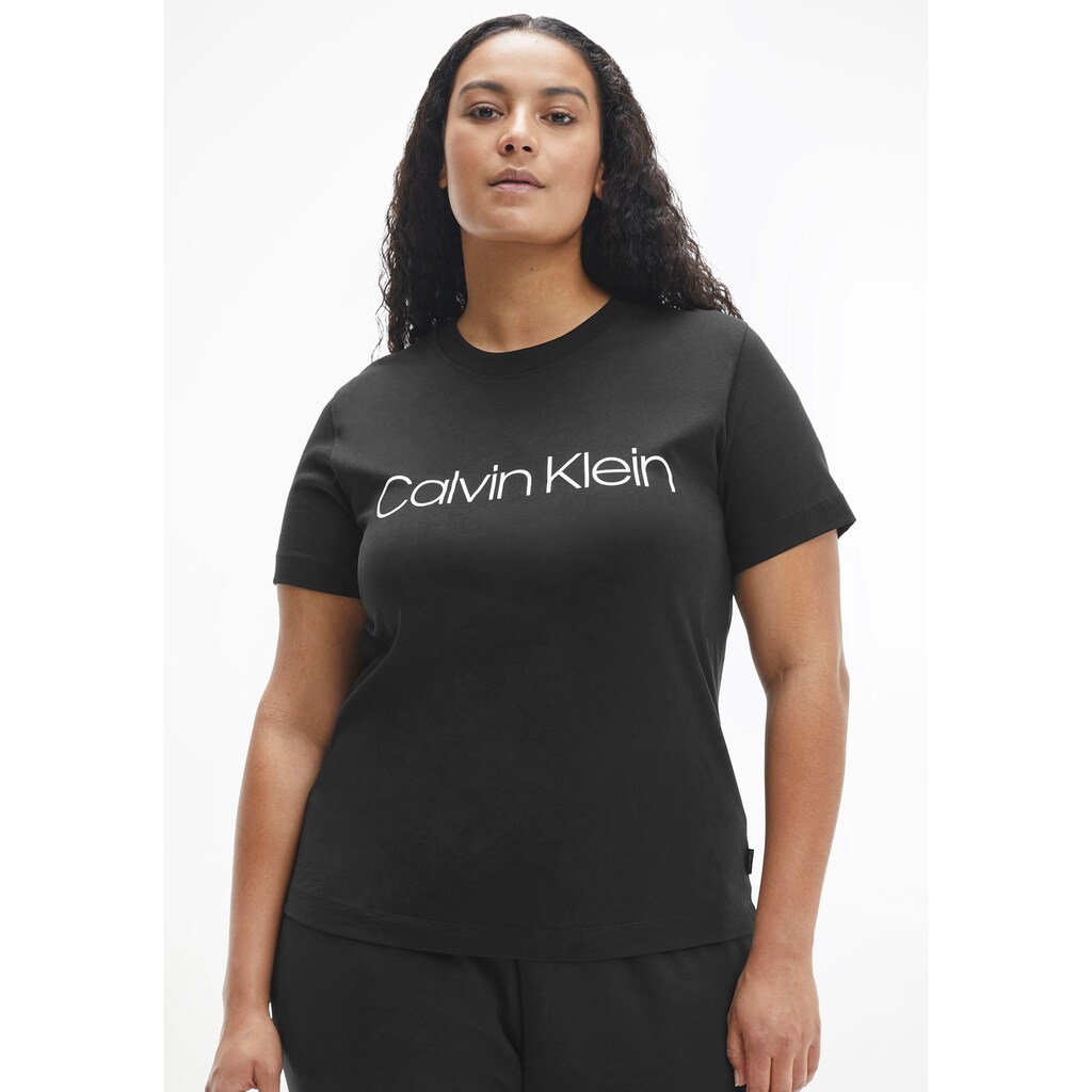 Calvin Klein Curve Rundhalsshirt »INCLUSIVE CORE LOGO T-SHIRT«, mit markantem Calvin Klein Logo-Schriftzug auf der Brust