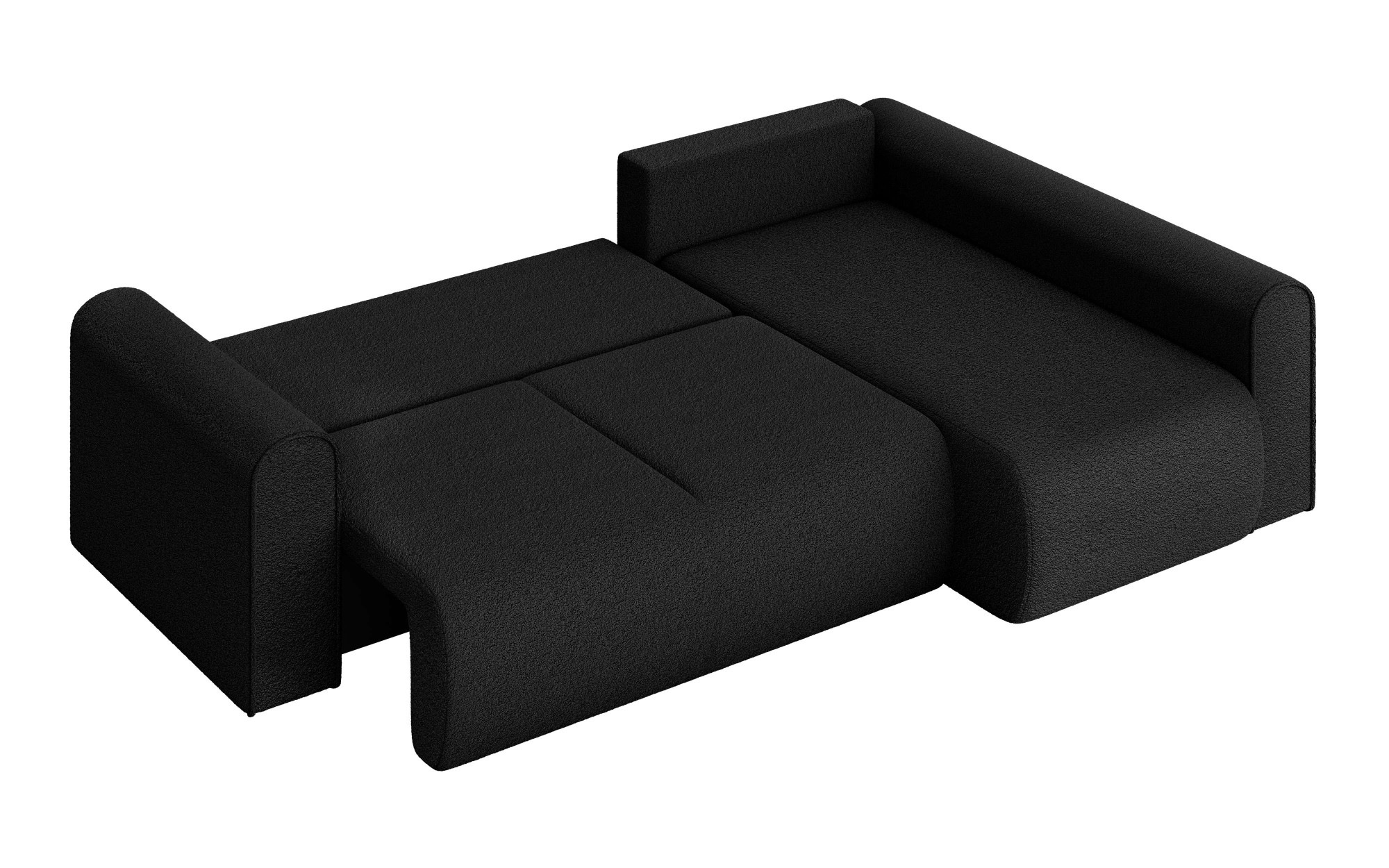 INOSIGN Ecksofa »Zacharia wahlweise Schlafsofa mit Bettkasten, B/T/H 250/166/86 cm«, L-Form mit Wellenunterfederung, Ottomane rechts oder links bestellbar