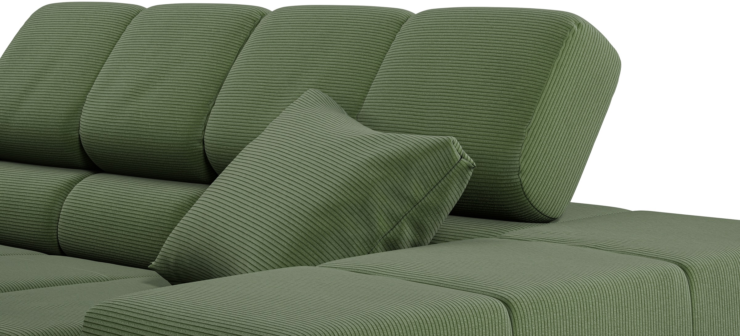 INOSIGN Ecksofa »Ancona incl. Kopfteilverstellung, OTTOs Choice, Breite 319cm, L-Form«, wahlweise motorische Sitztiefenverstellung, auch in Cord + Easy Care