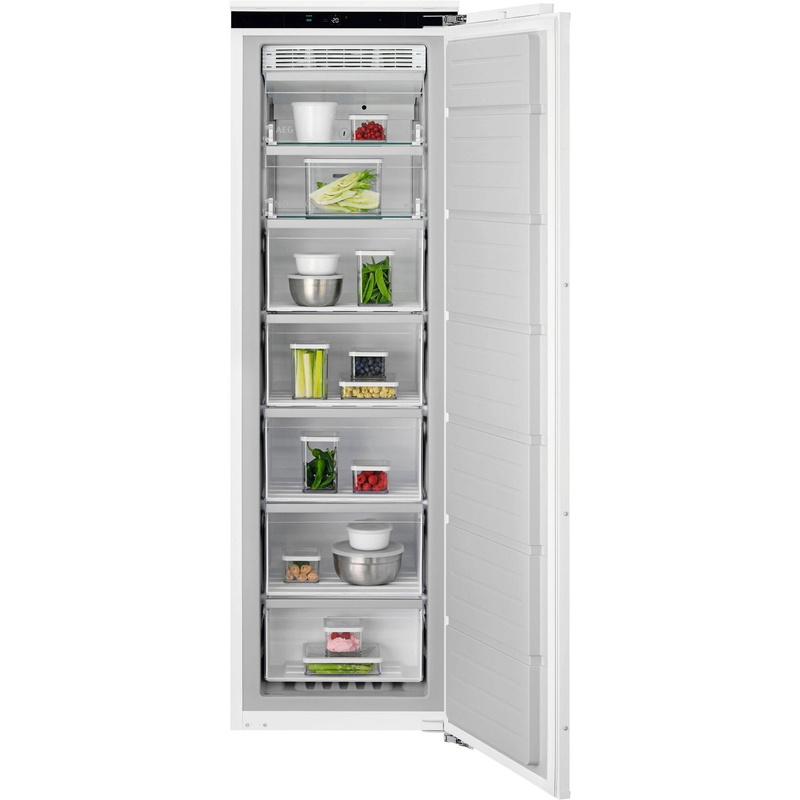 AEG Einbaugefrierschrank 7000 »TB7NA181DC« 176, 9 cm hoch 55, 7 cm breit Temperatur-Warnung: optisch Weiß Gefrierschrank aus recyceltem Kunststoff...