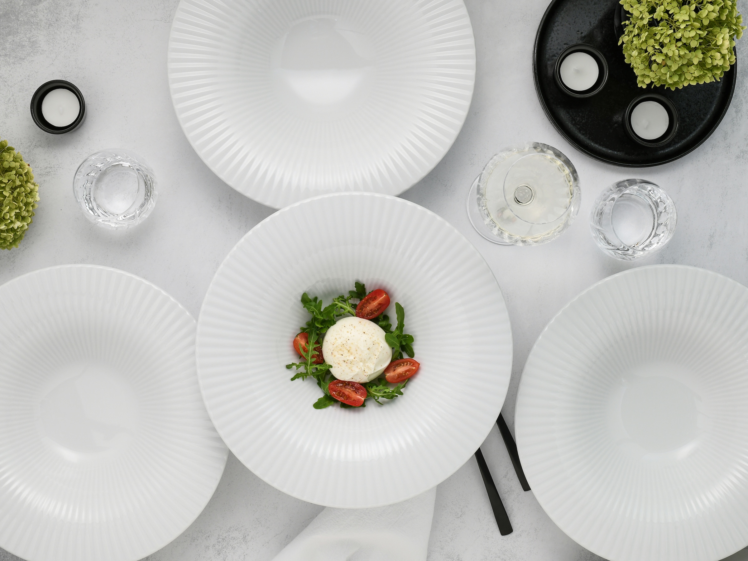 CreaTable Speiseteller »Allegra,Teller 30,5 cm, 4-tlg.« Vielseitig einsetzbar, Klassische Coupeform