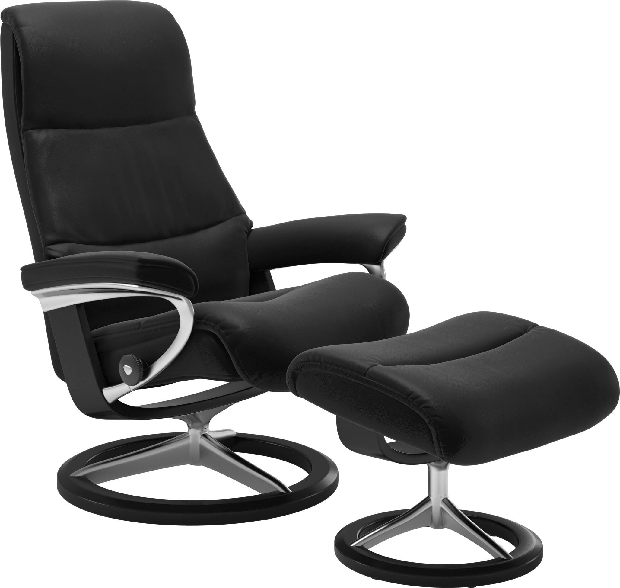 Stressless Relaxsessel "View", (Set, Relaxsessel mit Hocker), mit Signature günstig online kaufen