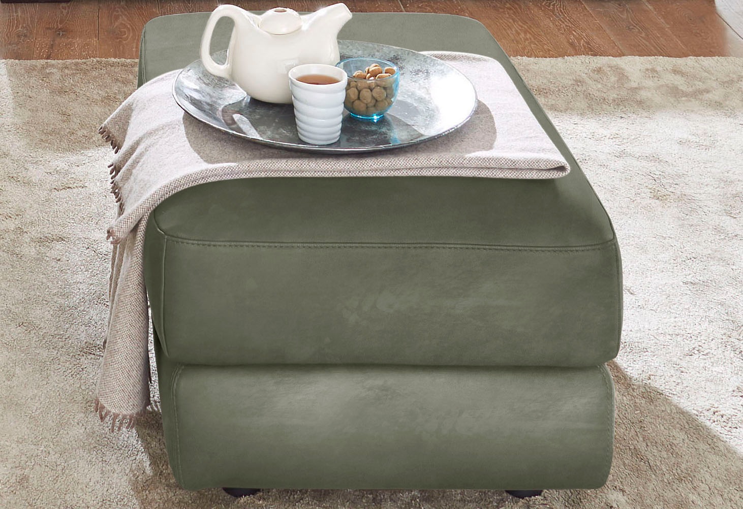CALIA ITALIA Hocker »Gaia, in edlem Design und mit erstklassigem Sitzkomfor günstig online kaufen