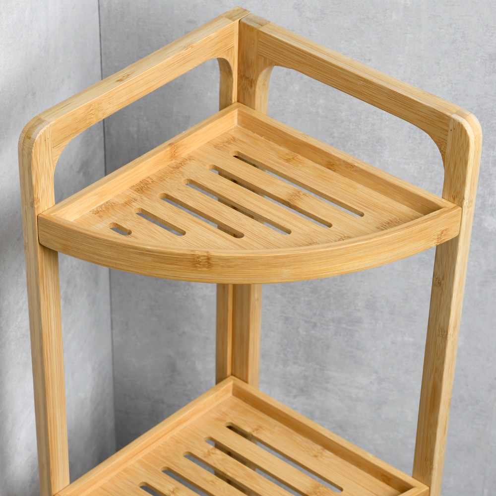 KESPER® Eckregal »Eck-Regal aus Bambus, FSC«, (1 St.), Höhe ca. 70 cm