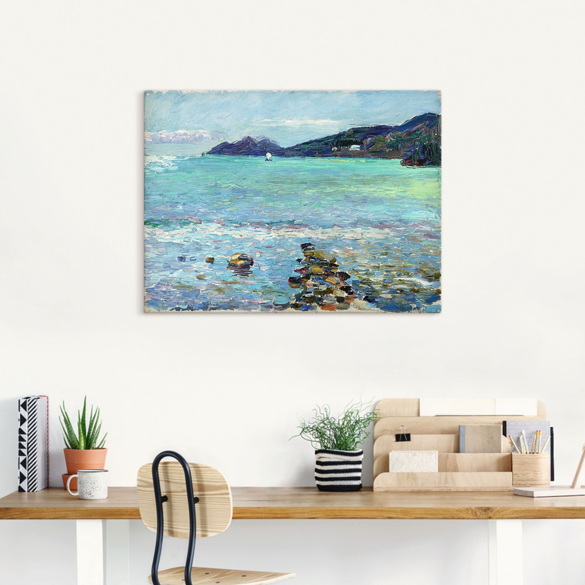 Artland Wandbild »Rapallo, Blick auf Portofino. Um 1906«, Meer Bilder, (1 St.), als Leinwandbild, Poster in verschied. Größen