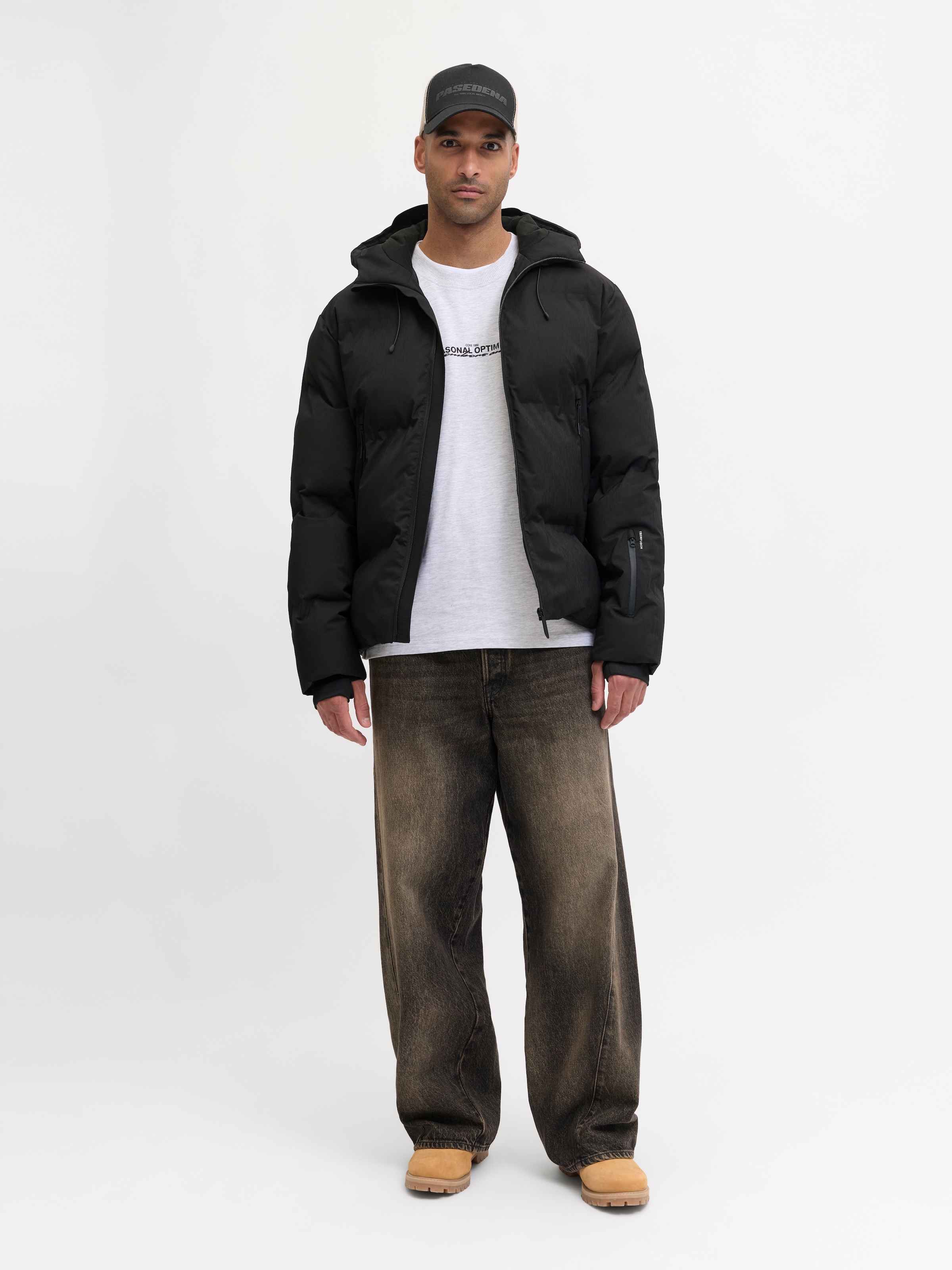 Jack & Jones Steppjacke »JCOFUSION TECHNICAL PUFFER JACKET SN« mit Kapuze