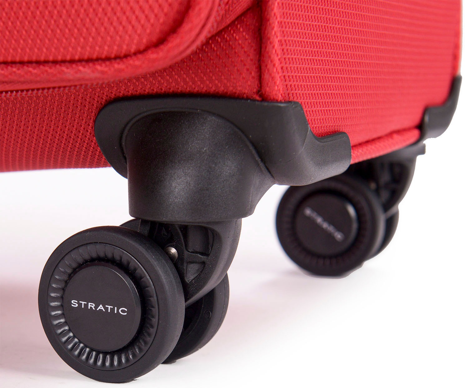 Stratic Weichgepäck-Trolley »Stratic Light + L, red«, 4 Rollen, Reisekoffer großer Koffer Aufgabegepäck TSA-Zahlenschloss