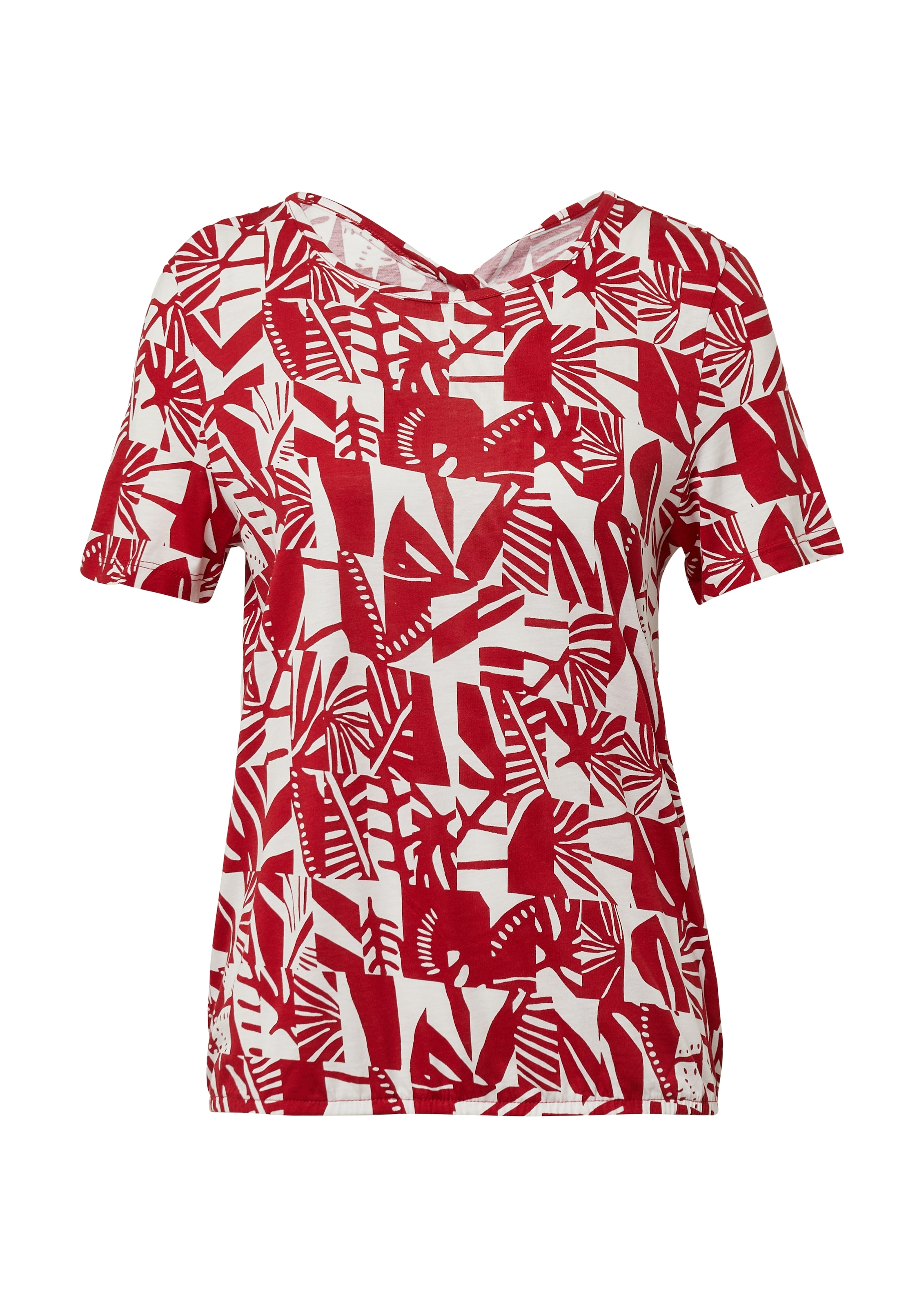 s.Oliver Print-Shirt, im O-Shape mit Cut-out