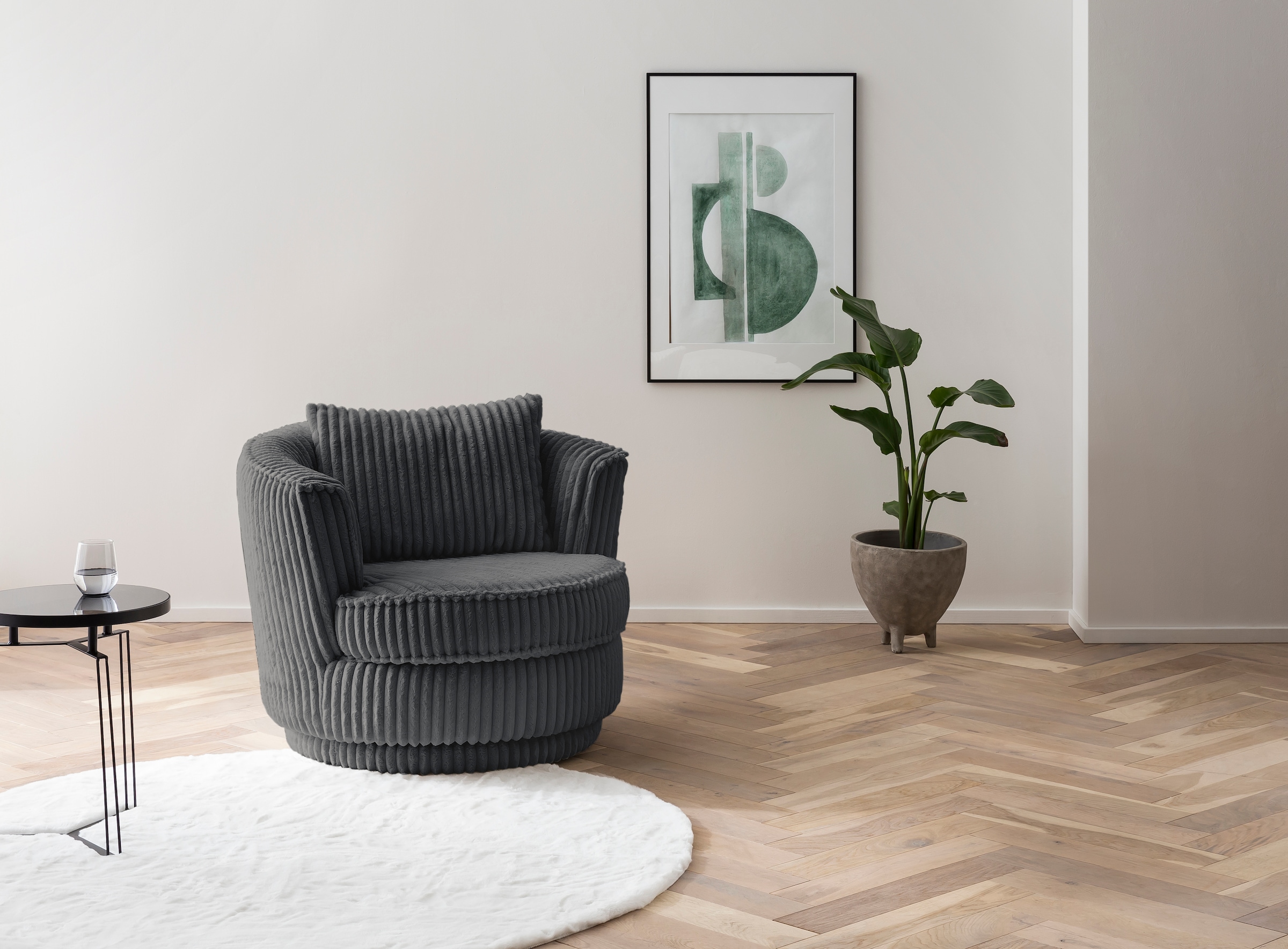 Home affaire Drehsessel »MAISIE, Lese-Sessel, Love Seat,« trendige Stoffe M günstig online kaufen