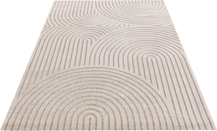 RUGS schnell Hoch-Tief-Effekt, bestellen Teppich »Retro rechteckig, FLAIR Muster mit fußbodenheizungsgeeignet, Floral«, und florales bequem