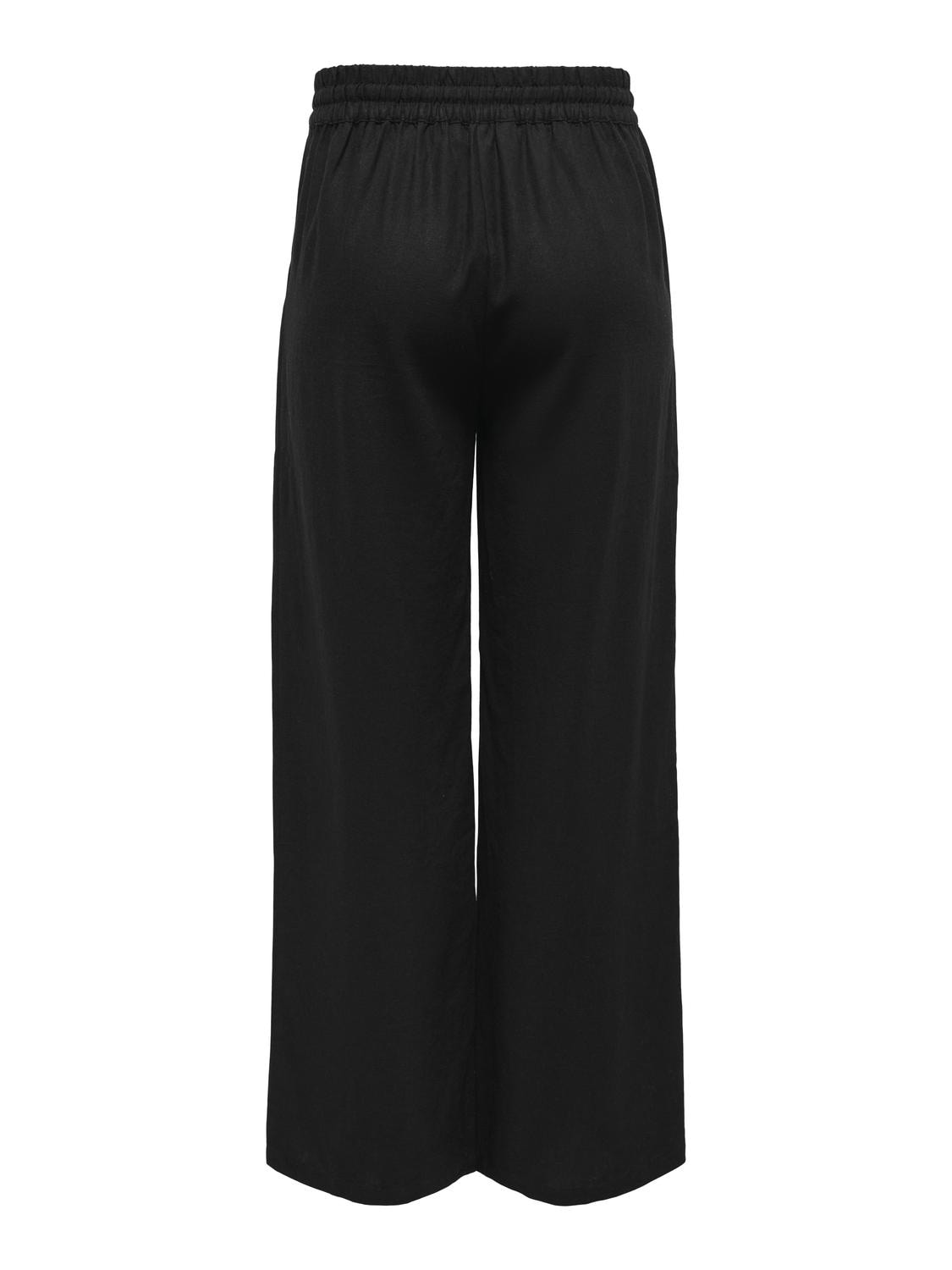 JDY Schlupfhose »JDYSAY LINEN HW WIDE PANT WVN NOOS«  Sommerhose mit Leinen