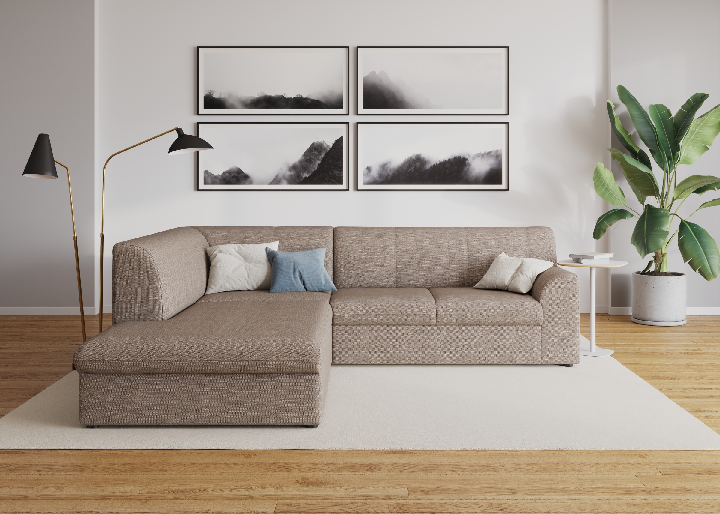 DOMO collection Ecksofa »Topper zeitlos elegant, kompakte Stellmaße, OTTOs günstig online kaufen